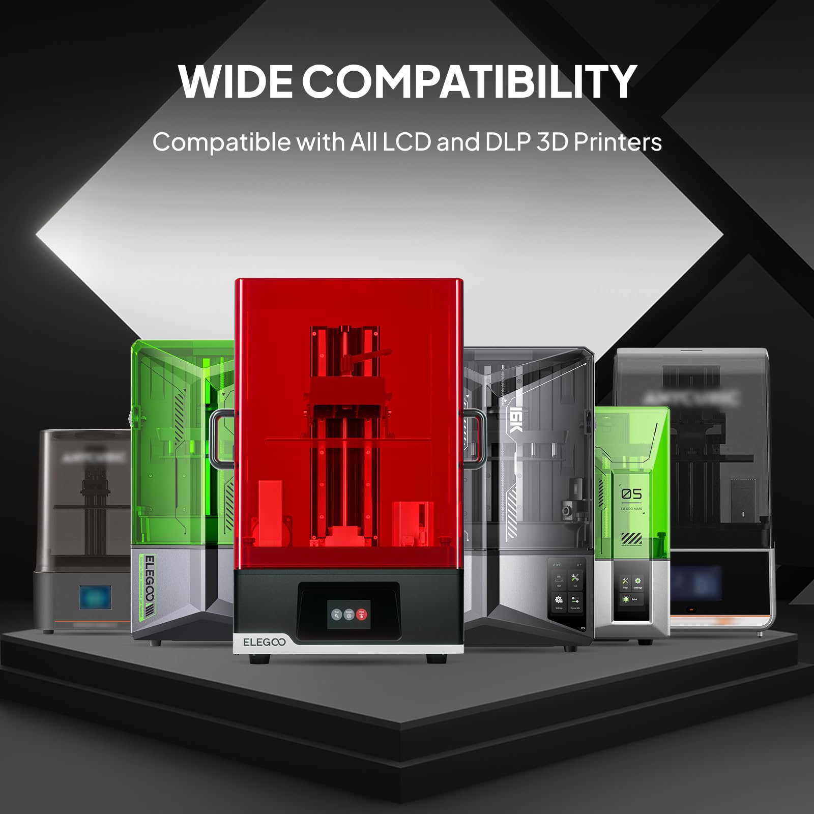 ELEGOO ABS-Like 3D Printer Resin LCD UV-Curing Resin 405nm Standard Photopolymer Resin for LCD 3D Printing Clear 1000g