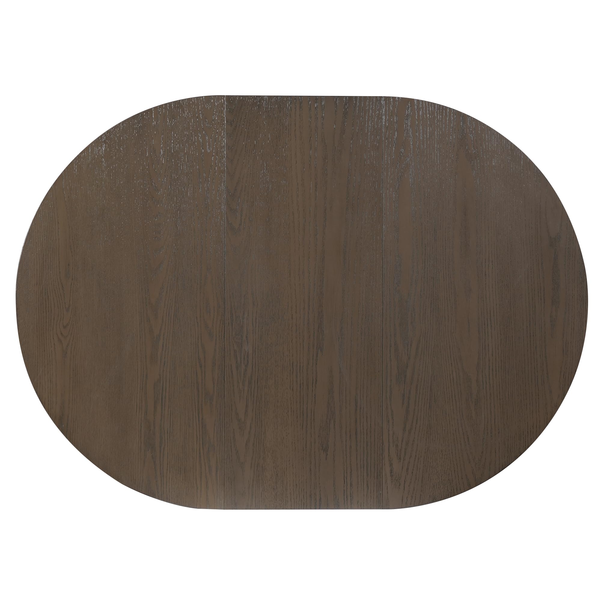 LUMISOL Round Dining Table for 4-6 People, 41"-57" Extendable Kitchen Table with 16" Removable Leaf for Small Places, Kitchen, Dining Room, Espresso