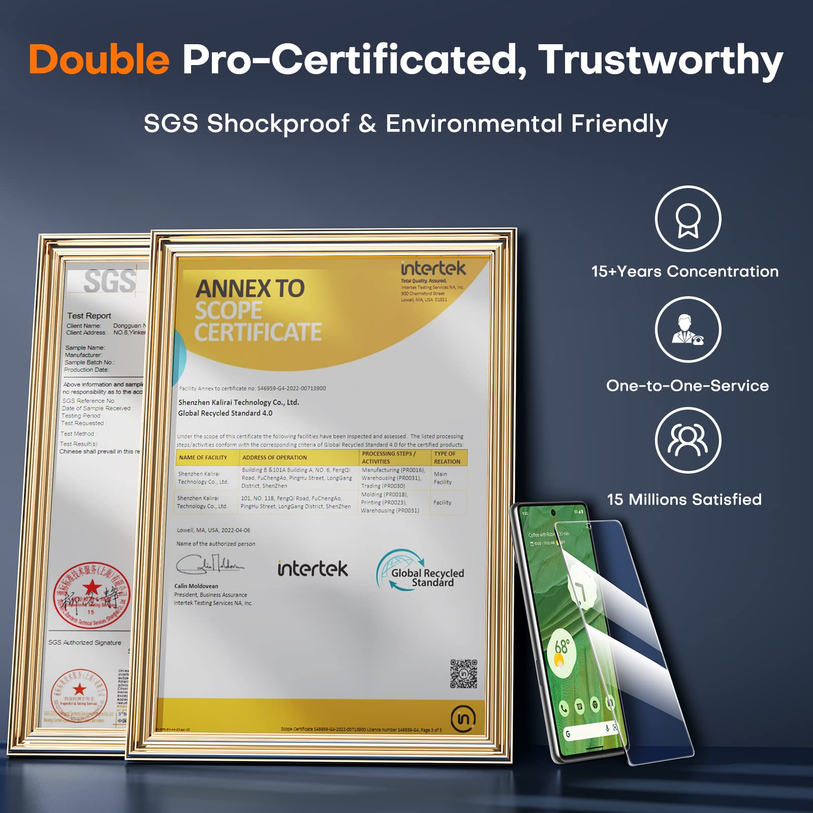 TOCOL [3 Pack] Compatible for Google Pixel 6 5G 6.4'' Tempered Glass Screen Protector & Glass Camera Lens Protector, Case Friendly, Anti-Scratch [Alignment Tool] [Fingerprint Unlock]