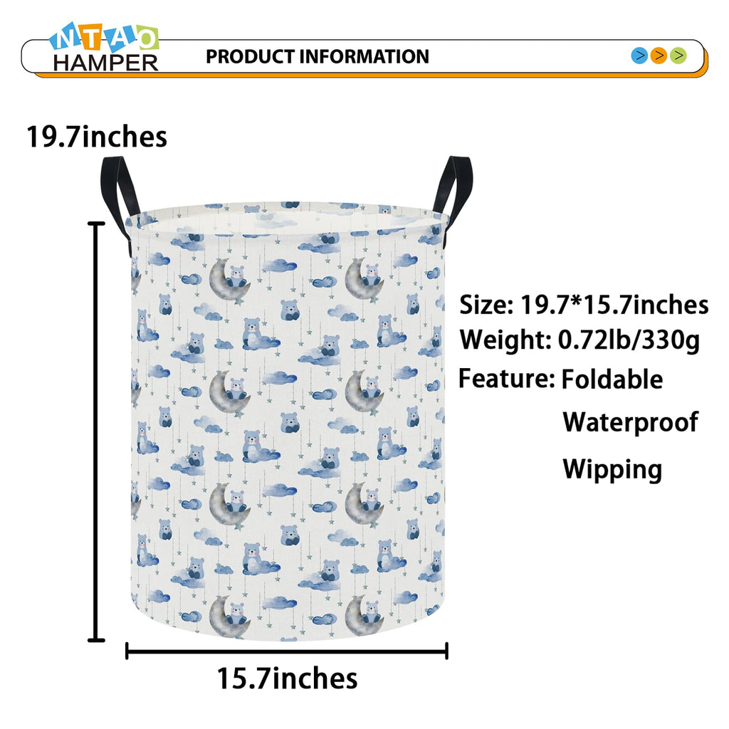 NTAOHAMPER Laundry Hamper, Laundry Basket, Waterproof Storage Bin for Bedroom, Clothes Organizer Basket, Books Box, Room Decor(Animal)