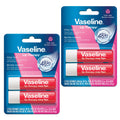 Vaseline Lip Therapy Care Rosy, Fast-Acting Nourishment, Ideal for Chapped, Dry, Cracked, or Damaged Lips, Lip Balm, 3-Pack of 2, 0.16 Oz Each, 6 Lip Balms