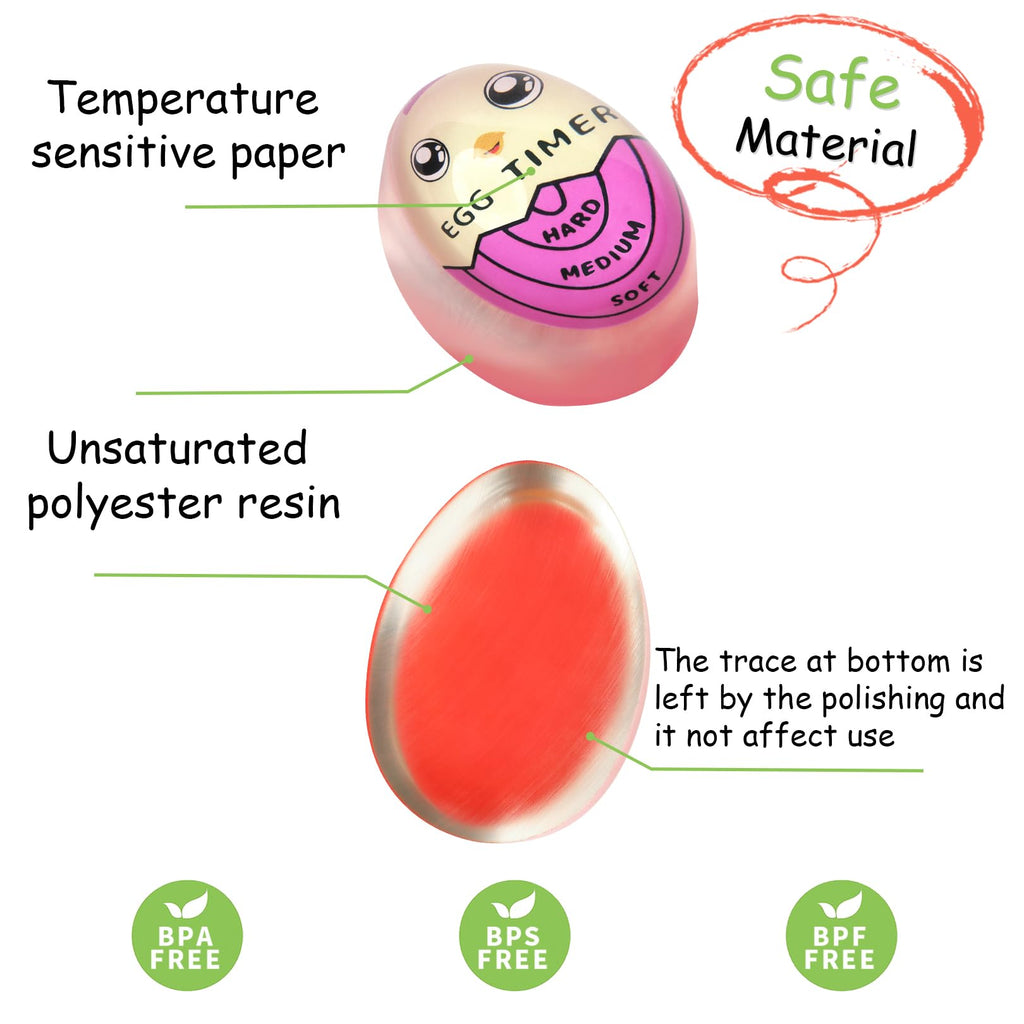 Lasubst Egg Timer for Boiling Eggs that Changes Color When Done, Blue