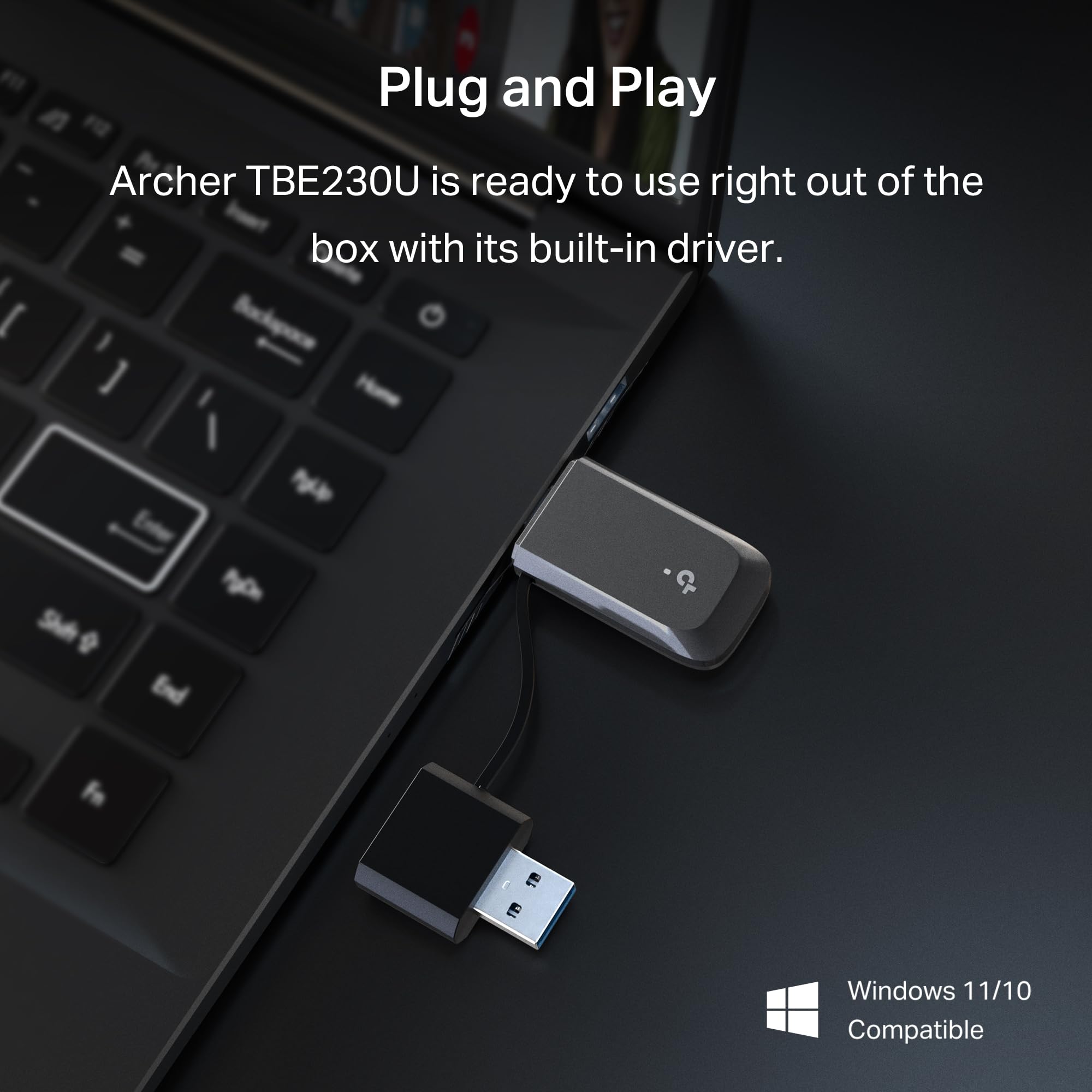 TP-Link AC1300 USB WiFi Adapter(Archer T3U)- 2.4G/5G Dual Band Wireless Network Adapter for PC Desktop, MU-MIMO WiFi Dongle, USB 3.0, Supports Windows 11, 10, 8.1, 8, 7, XP/Mac OS X 10.9-10.14
