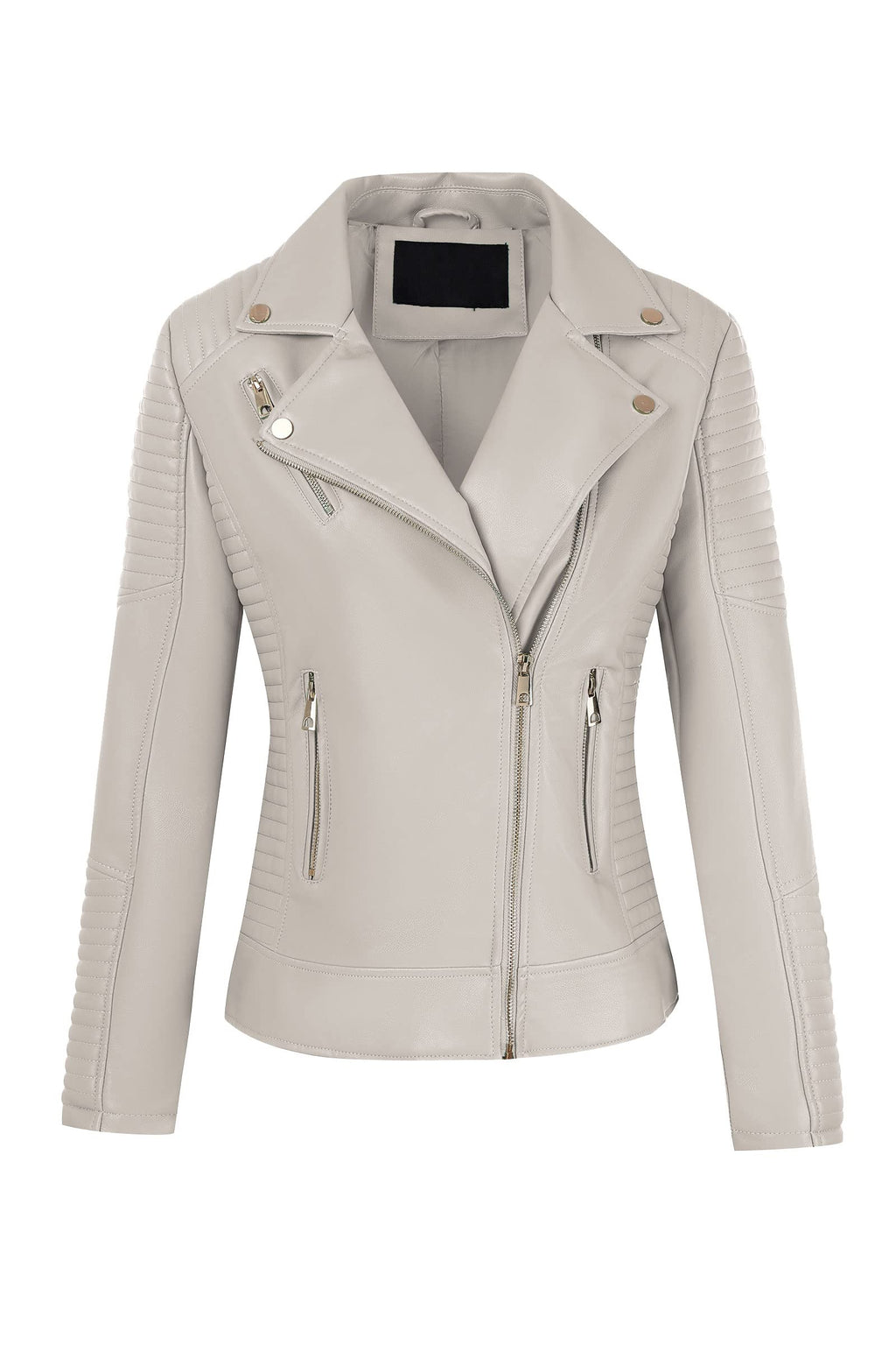Bellivera Women's Faux Leather Casual Jacket 2026 Spring Trendy Motorcycle Outfits Lightweight Classic Coat