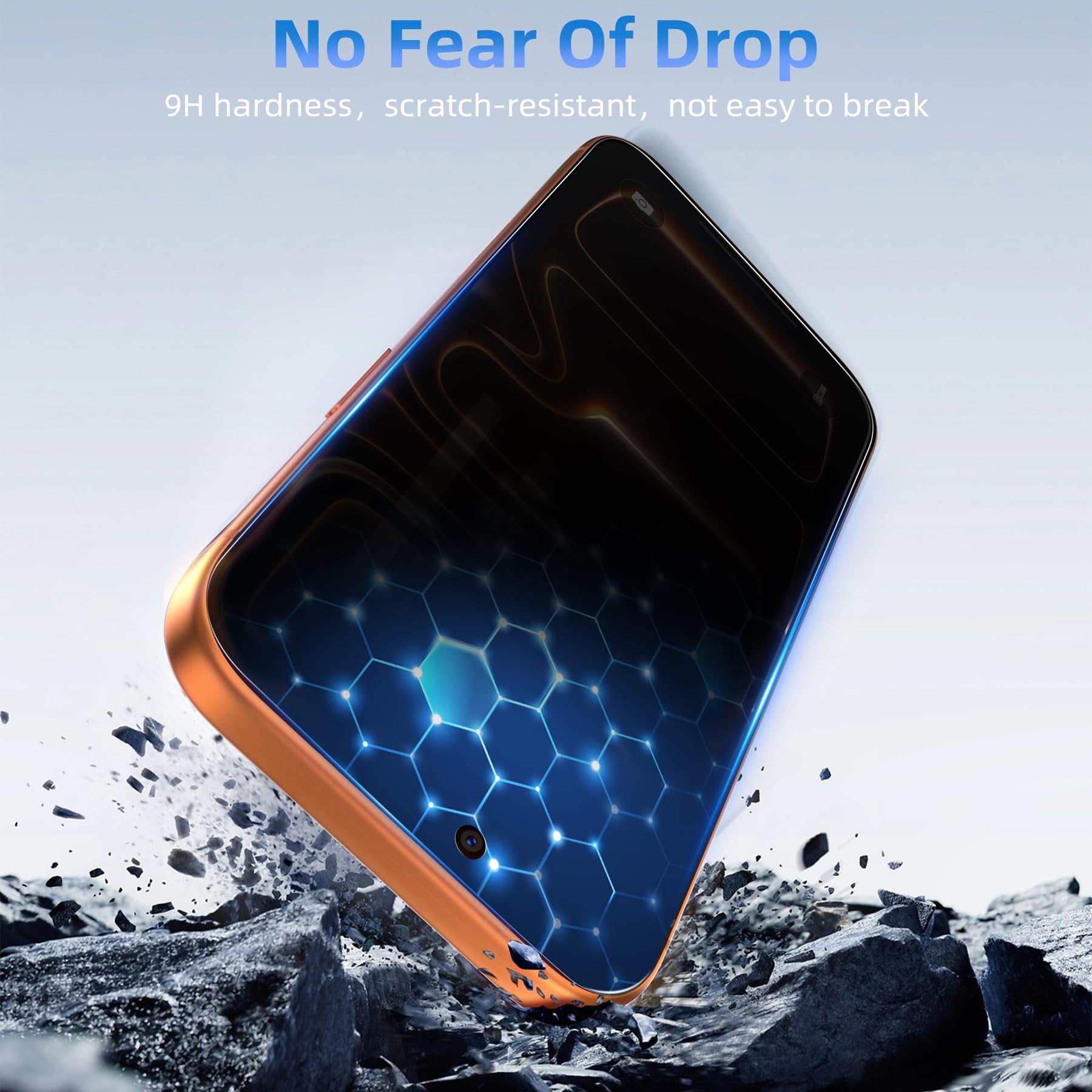 WHPXJY Privacy Screen Protector for iPhone 11 Pro Max & iPhone Xs Max (2 Pack), Tempered Glass Film with 28° Privacy Protection, Anti-Scratch, Easy Installation, Bubble-Free (Not for iPhone 11)