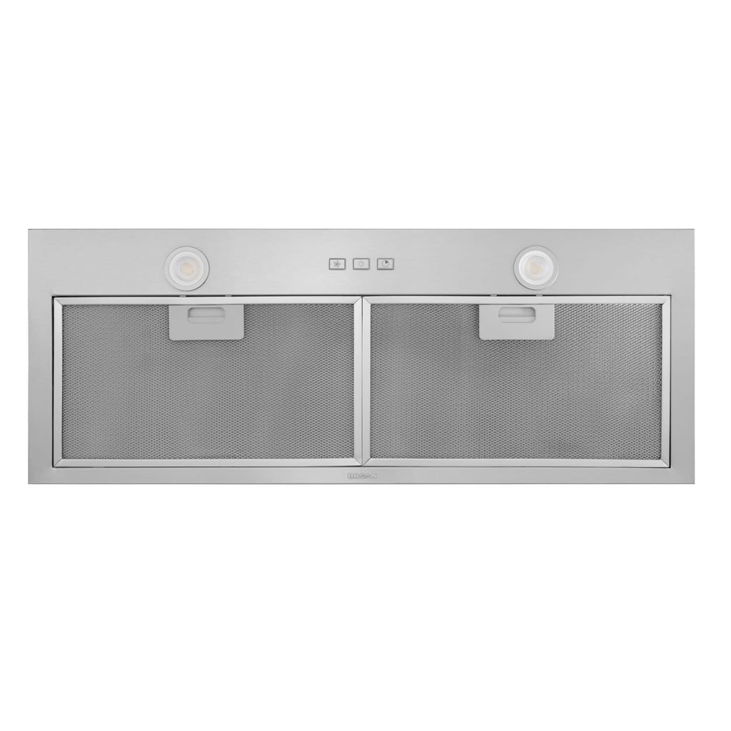 Broan Nu-Tone Broan-NuTone BBN1243SS Custom Built Insert with 2-Speed Exhaust Fan and Light, 300 Max Blower CFM, Stainless Steel, 24-Inch Range Hood Power Pack