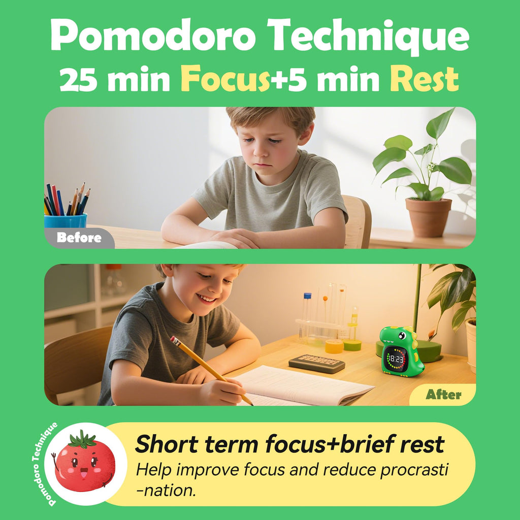 Visual Timer for Kids 99 Minute Digital Cute Kids Visual Timer Classroom Timer for Home School Study Teaching Time Management Countdown Timer