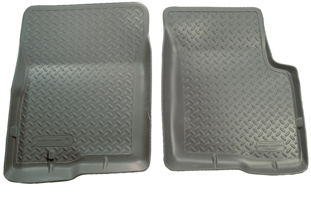 Husky Liners Classic Style Floor Mats | Fits 1995-2004 Toyota Tacoma Regular CAB & Access CAB ONLY | Front Row, 2-pc Black - 35111