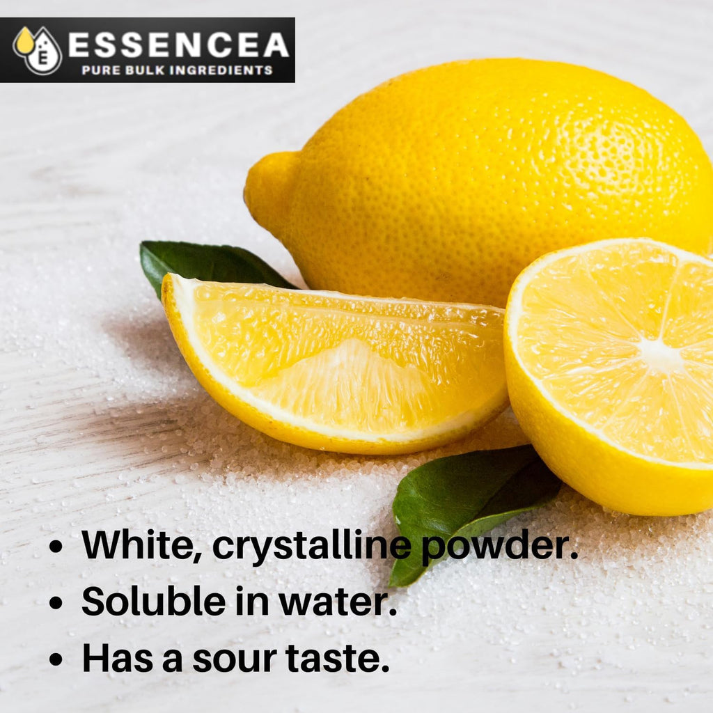Essencea Citric Acid 5LB Pure Bulk Ingredients | Non-GMO | 100% Pure Citric Acid Powder [Packaging May Vary]