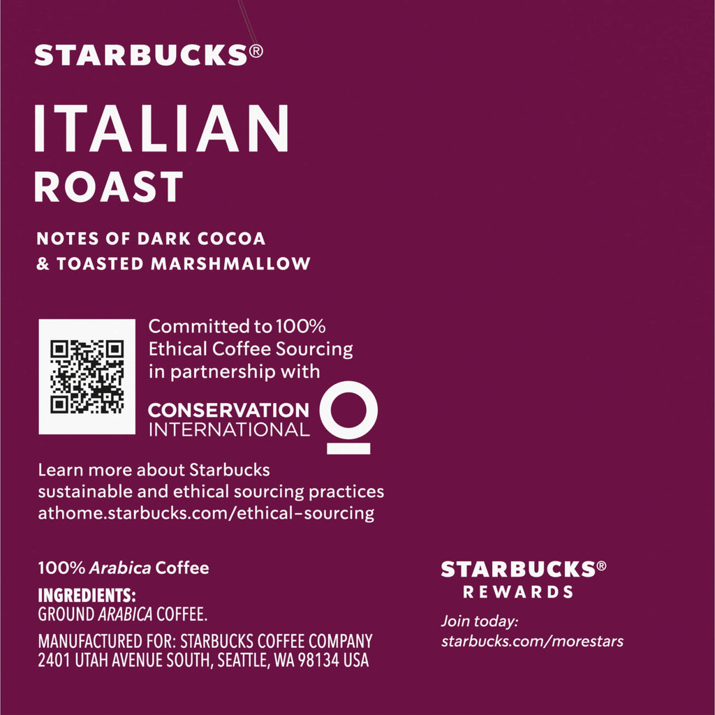 Starbucks Coffee, Caffe Verona Dark K Cup Portion Pack for Keurig Brewers, 24 Count