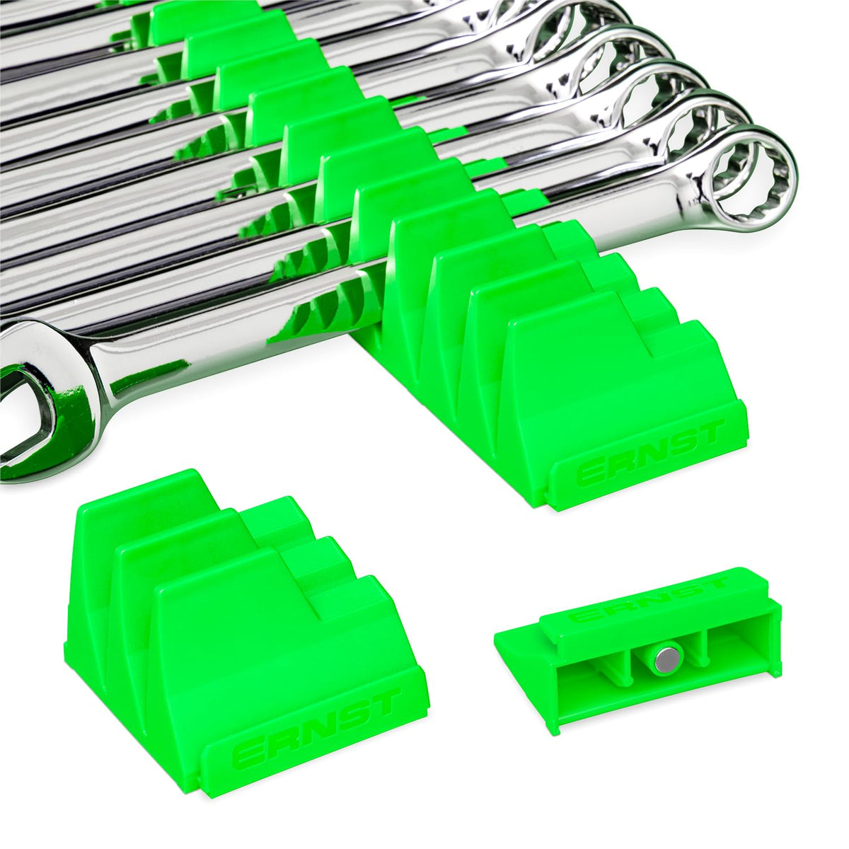 Ernst Manufacturing Wrench Pro - Modular Wrench Organizer for 40 Tools with Magnetic Base (Patented) - Made in the USA