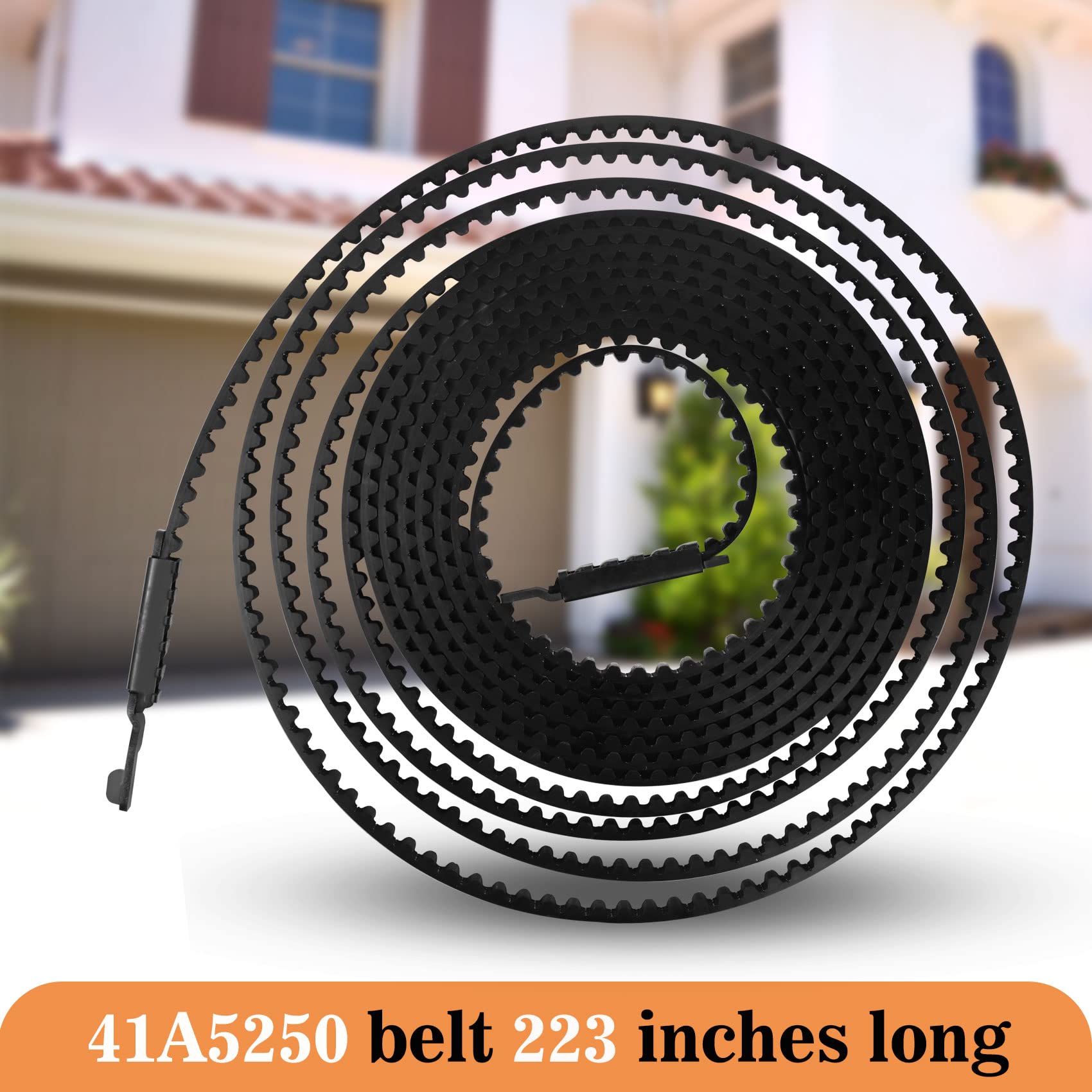 Vanesa 41A5250 Belt for 7 Ft High Garage Door, 237" Garage Door Opener Belt Compatible with liftmaster Chamberlain Garage Door Opener Models HD920EV WD822KD 248739 248754 HD900D HD520EV