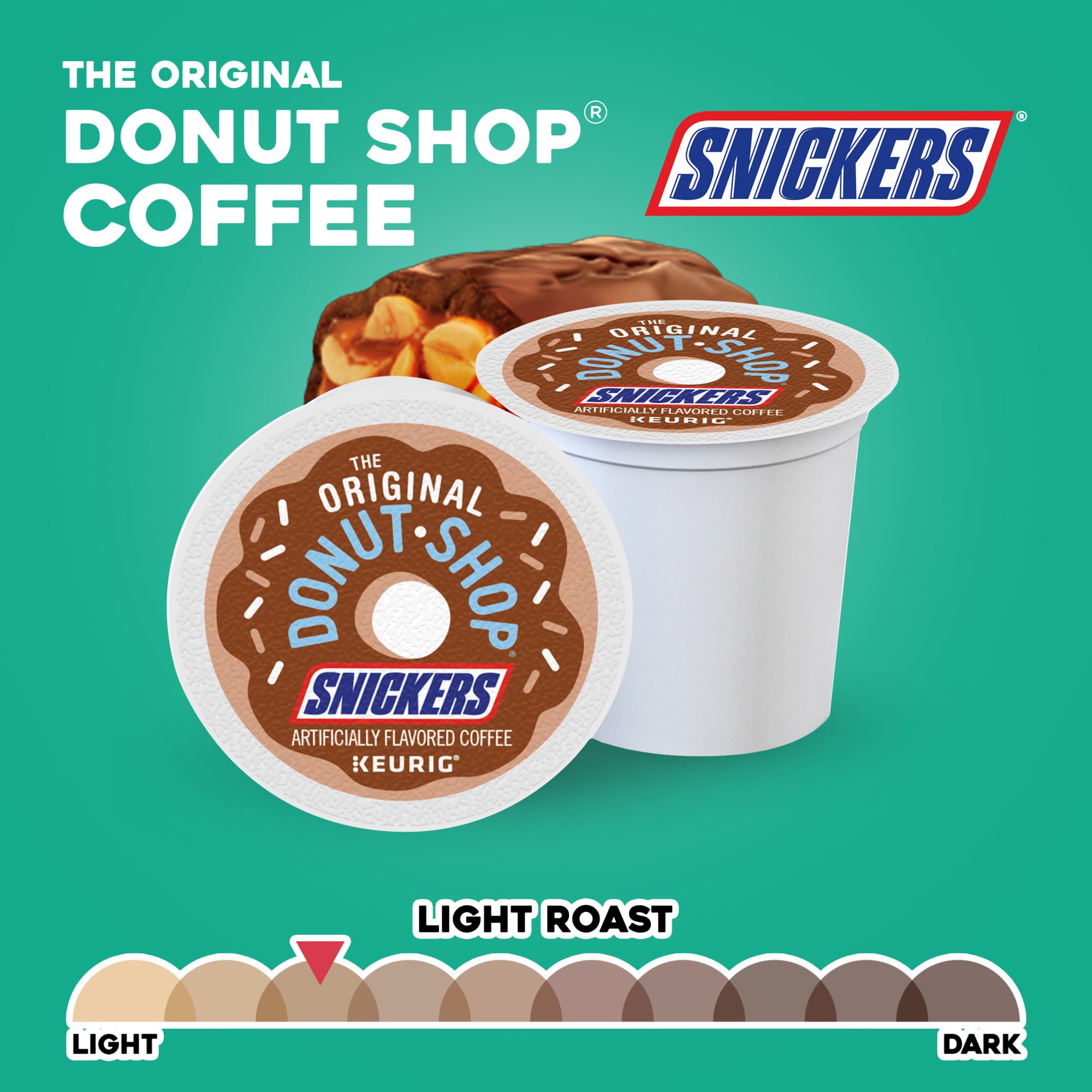 The Original Donut Shop Coffee Chocolate Glazed Donut Keurig Single-Serve K-Cup Pods, Medium Roast Coffee, 60 Count (6 Packs of 10)