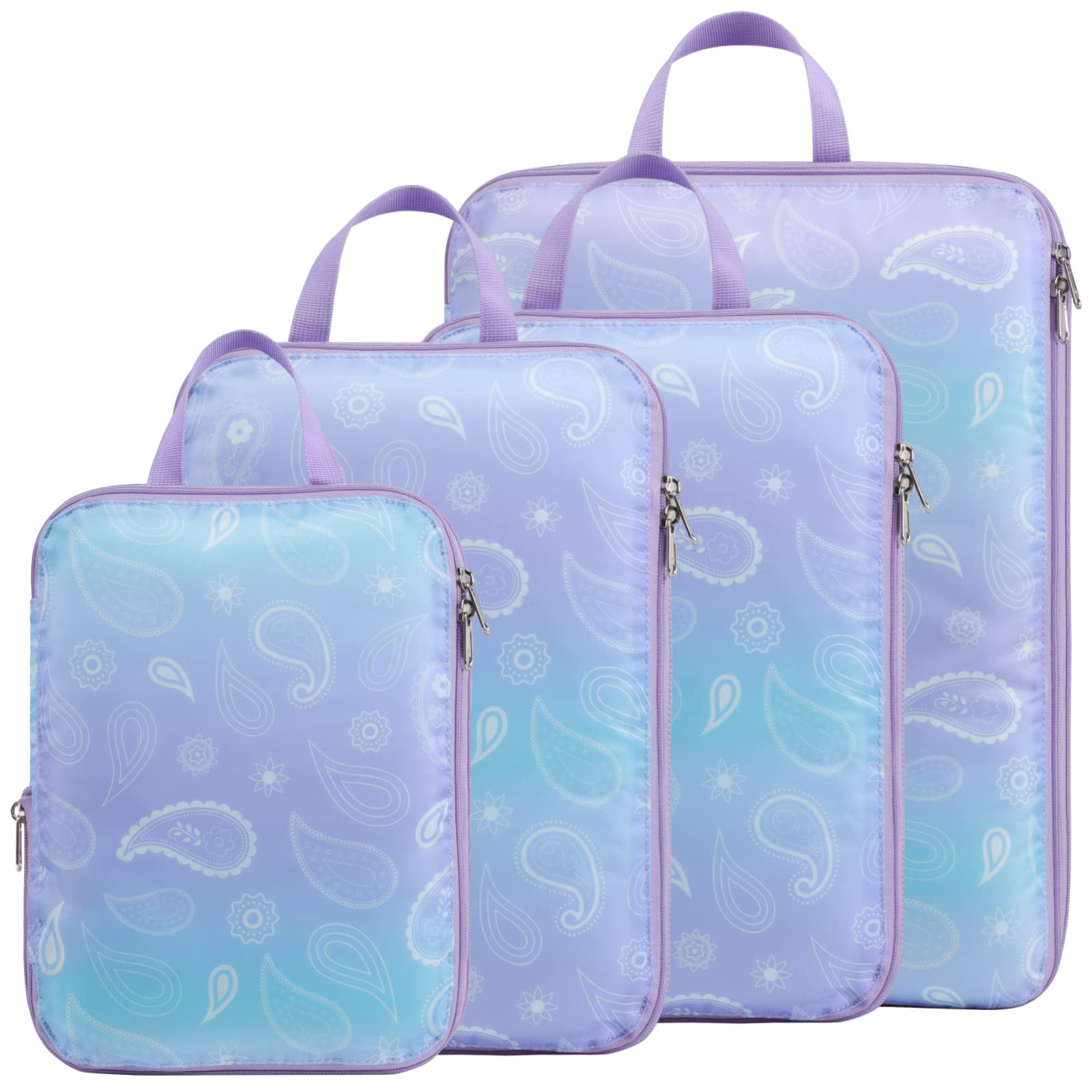 Cambond Compression Packing Cubes for Travel - Lightweight Expandable Travel Bags Luggage Organizers Travel Essentials Compression Cubes for Travel Space Saver for Carry on Suitcases Organizer