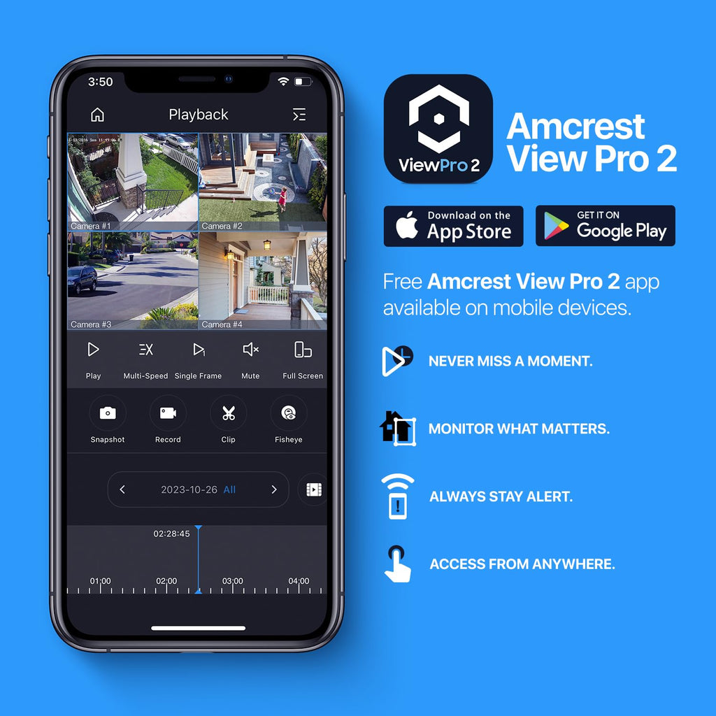 Amcrest 5MP POE Camera, Outdoor Vandal Dome Security POE IP Camera, 5-Megapixel, 98ft NightVision, 2.8mm Lens, IP67, IK10 Resistance, MicroSD 256GB (Sold Separately), Cloud, NVR (IP5M-D1188EW-AI-V3)