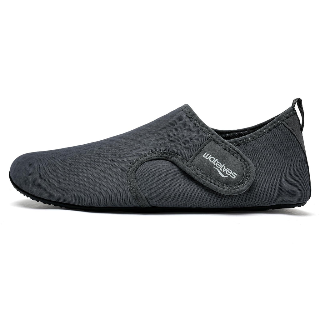 WateLves Water Shoes for Women Men Swim Beach Aqua Socks Quick Dry Barefoot House Slippers Travel Shoes with Adjustable Magic Tape for Pool Diving Boating Yoga Surf