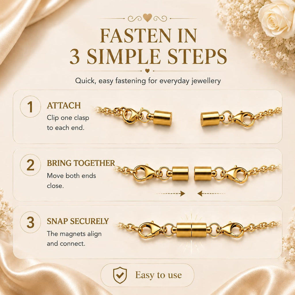 12 Pack Magnetic Necklace Clasps and Closures. Necklace Jewelry Extender with Strong Magnet. for Jewelry Necklace Bracelet Making. Gold and Silver Plating (12Pcs | Gold Cylinder)