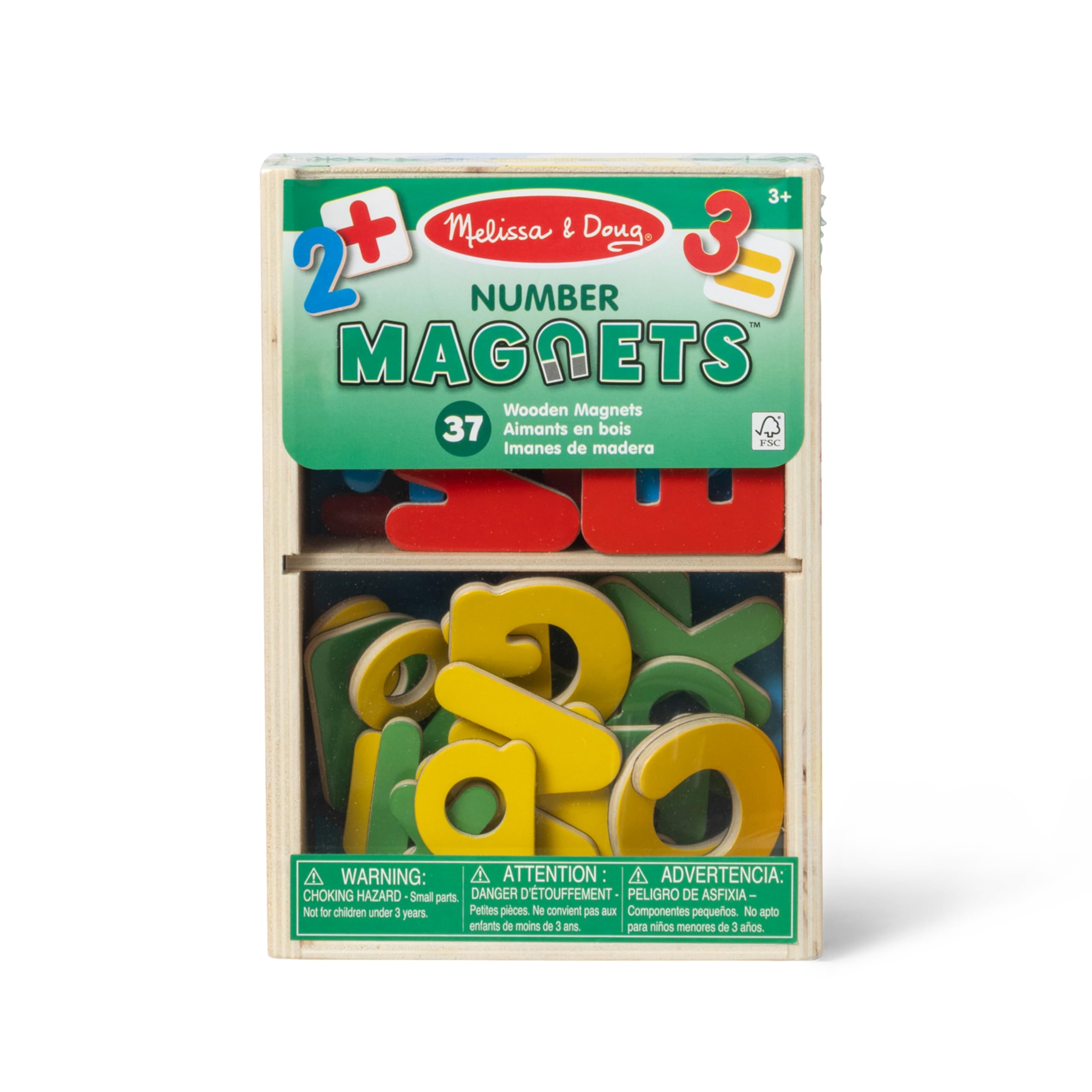 Melissa & Doug 52 Wooden Alphabet Magnets in a Box - Uppercase and Lowercase Letters