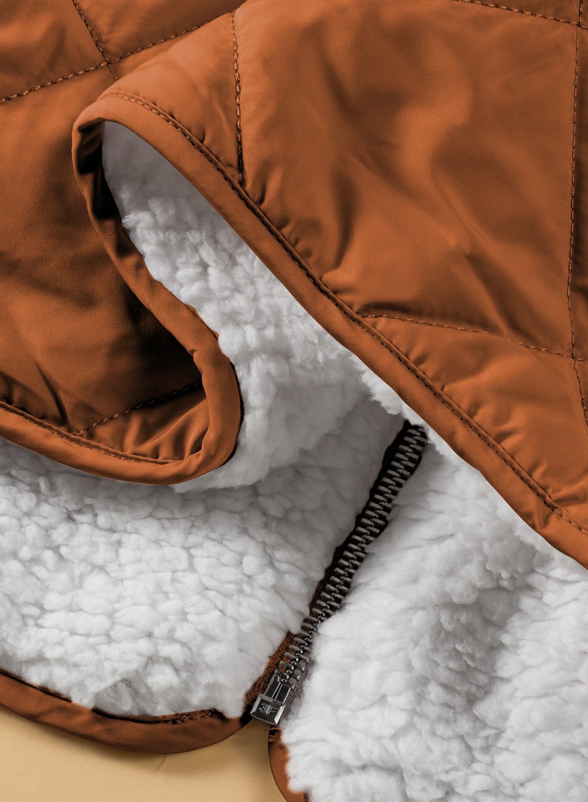 SHEWIN Women Puffer Vest Casual Stand Collar Sleeveless Puffer Jacket Warm Winter Reversible Zip Up Outerwear with Pockets
