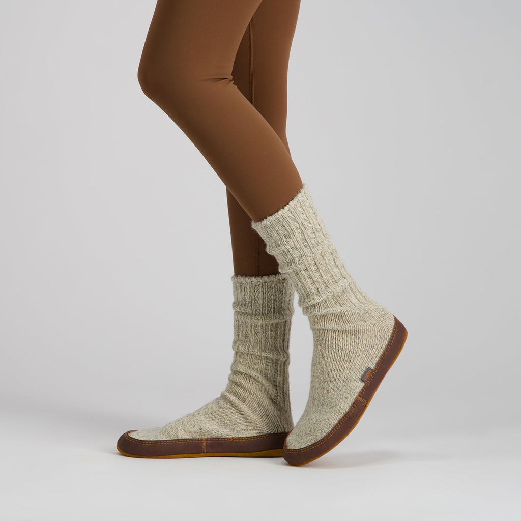 Men's and Women's Original Slipper Sock - Comfortable Men's and Women's Slipper Sock with Cloud-Like Feel, Soft and Moisture Wicking Crew Length, Genuine Suede Sole