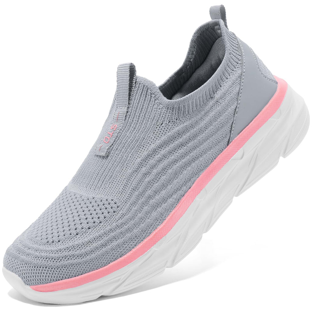 STQ Womens Walking Shoes Slip On Tennis Shoes Comfortable Lightweight Memory Foam Orthopedic Sneakers for Indoor Outdoor Gym Workout Sports