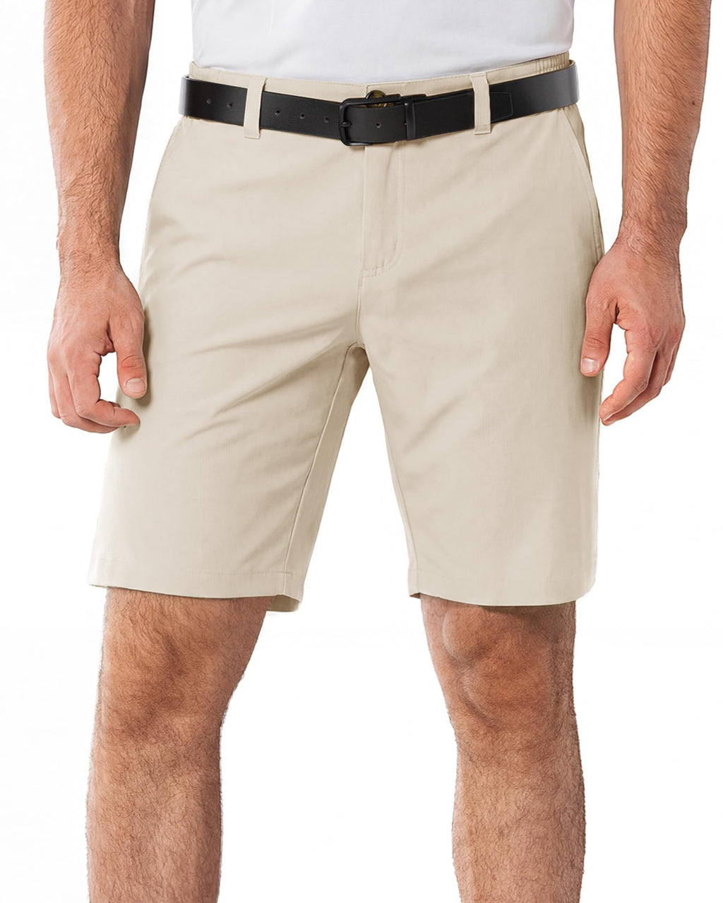 33,000ft Men's Golf Shorts 9" Dry Fit Stretch Golf Short UPF 50+ Lightweight Flat Front Golf Shorts with Pockets