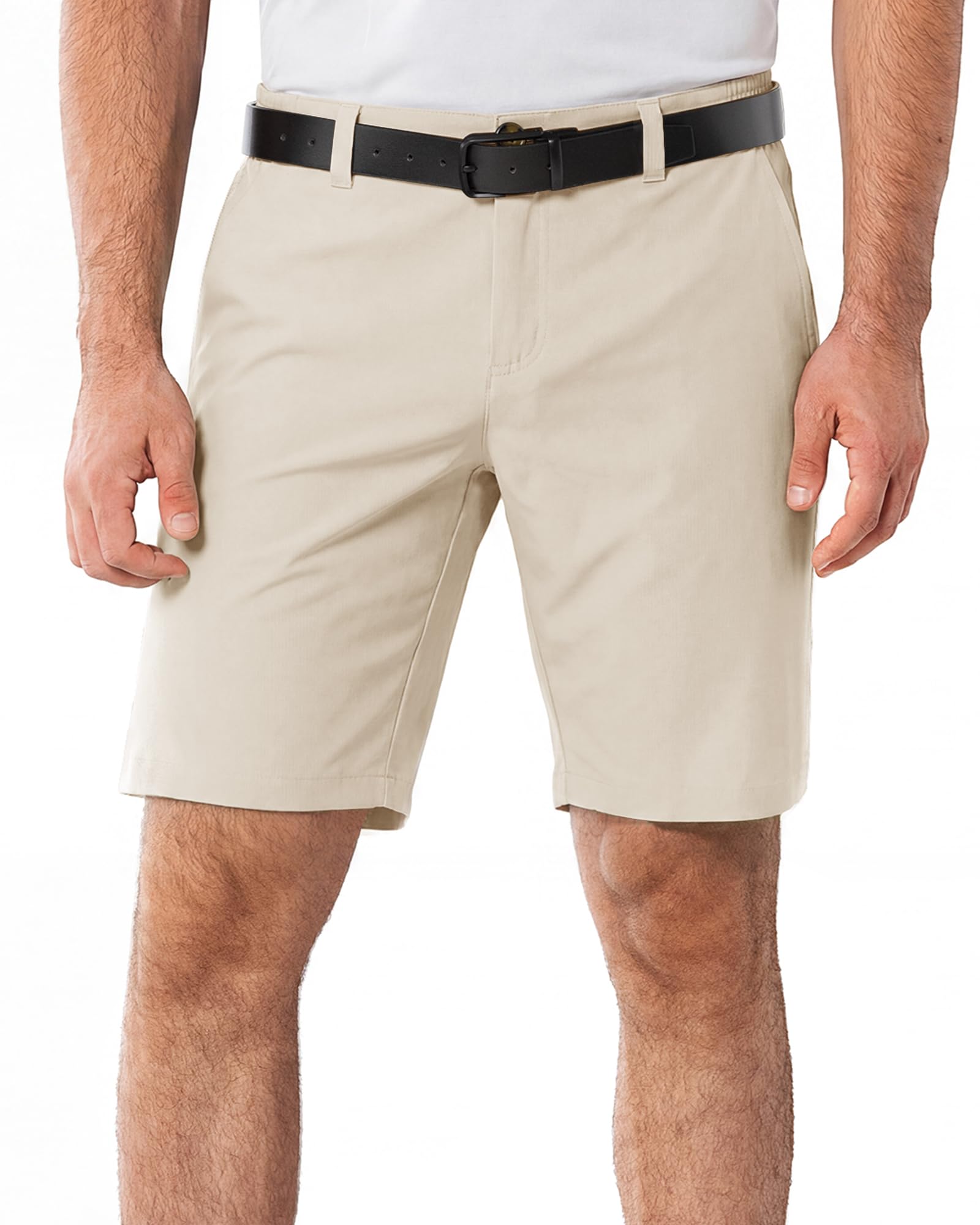 33,000ft Men's Golf Shorts 9" Dry Fit Stretch Golf Short UPF 50+ Lightweight Flat Front Golf Shorts with Pockets