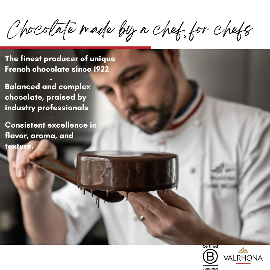 Valrhona Premium Baking Chocolate Discs (Feves), Creamy Milk JIVARA 40% w/Hints of Vanilla and Malt, and Dark Chocolate GUANAJA 70% w/Intense & Smooth with Bitter Notes, For Cookies, Cakes, and more