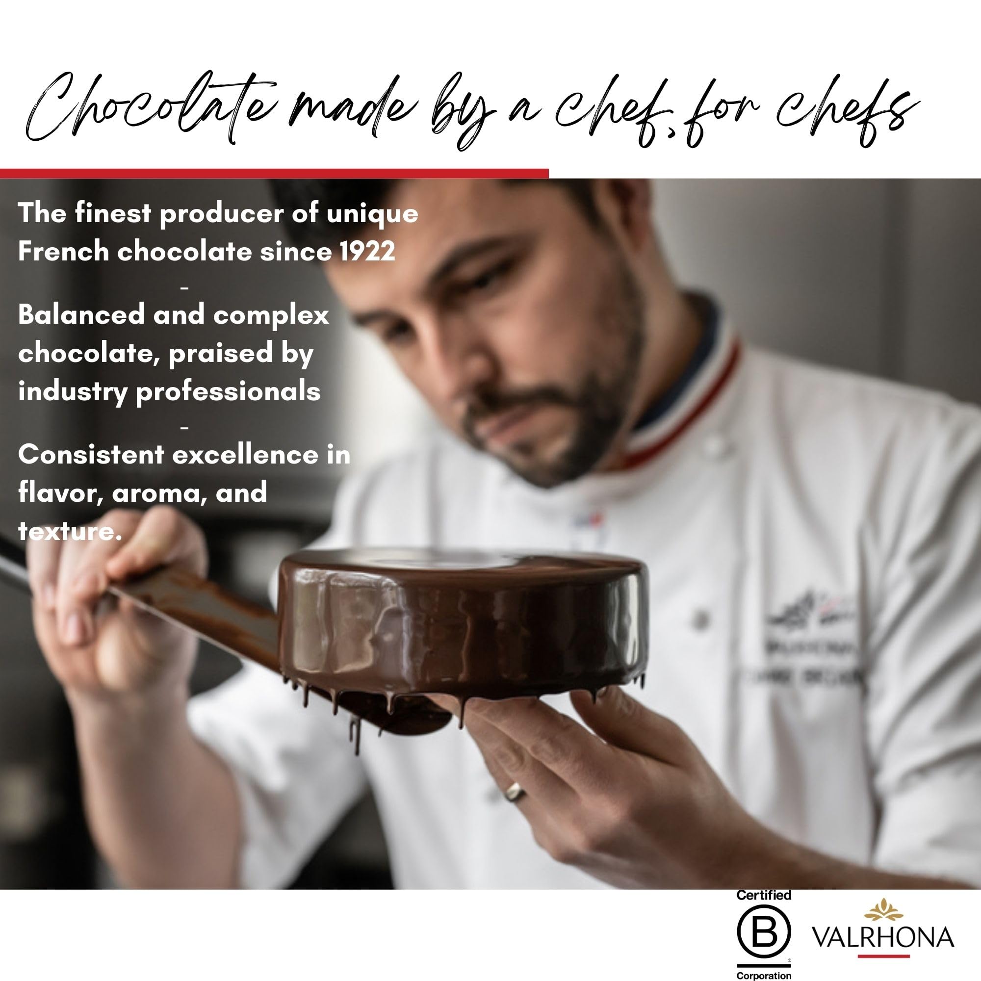 Valrhona Premium Baking Chocolate Discs (Feves), Creamy Milk JIVARA 40% w/Hints of Vanilla and Malt, and Dark Chocolate GUANAJA 70% w/Intense & Smooth with Bitter Notes, For Cookies, Cakes, and more