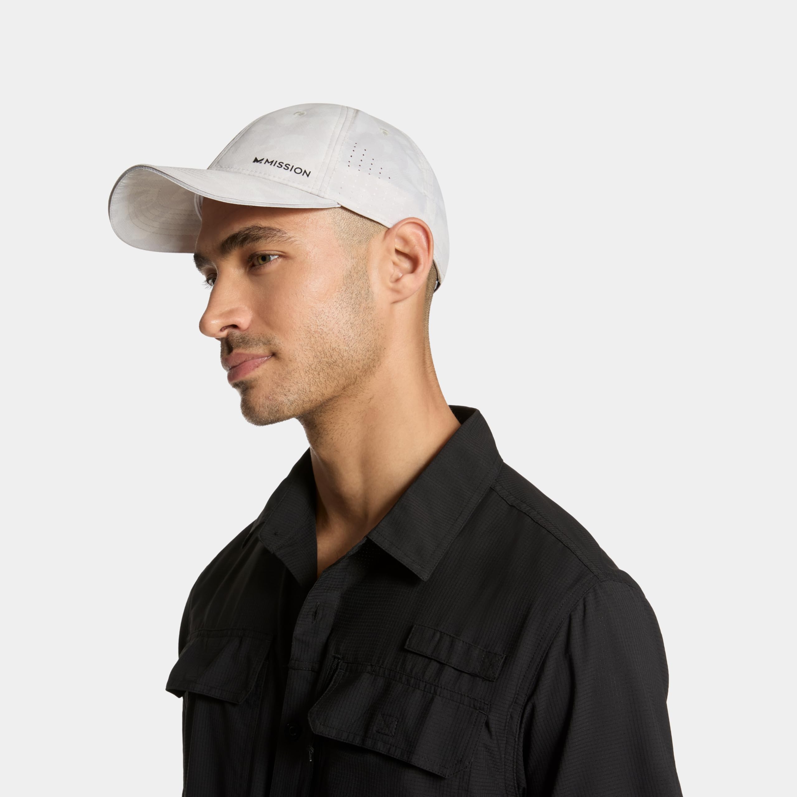 MISSION Cooling Vented Performance Hat Unisex Cap for Workouts, Golf & Running, Sweat & Water Activated Technology