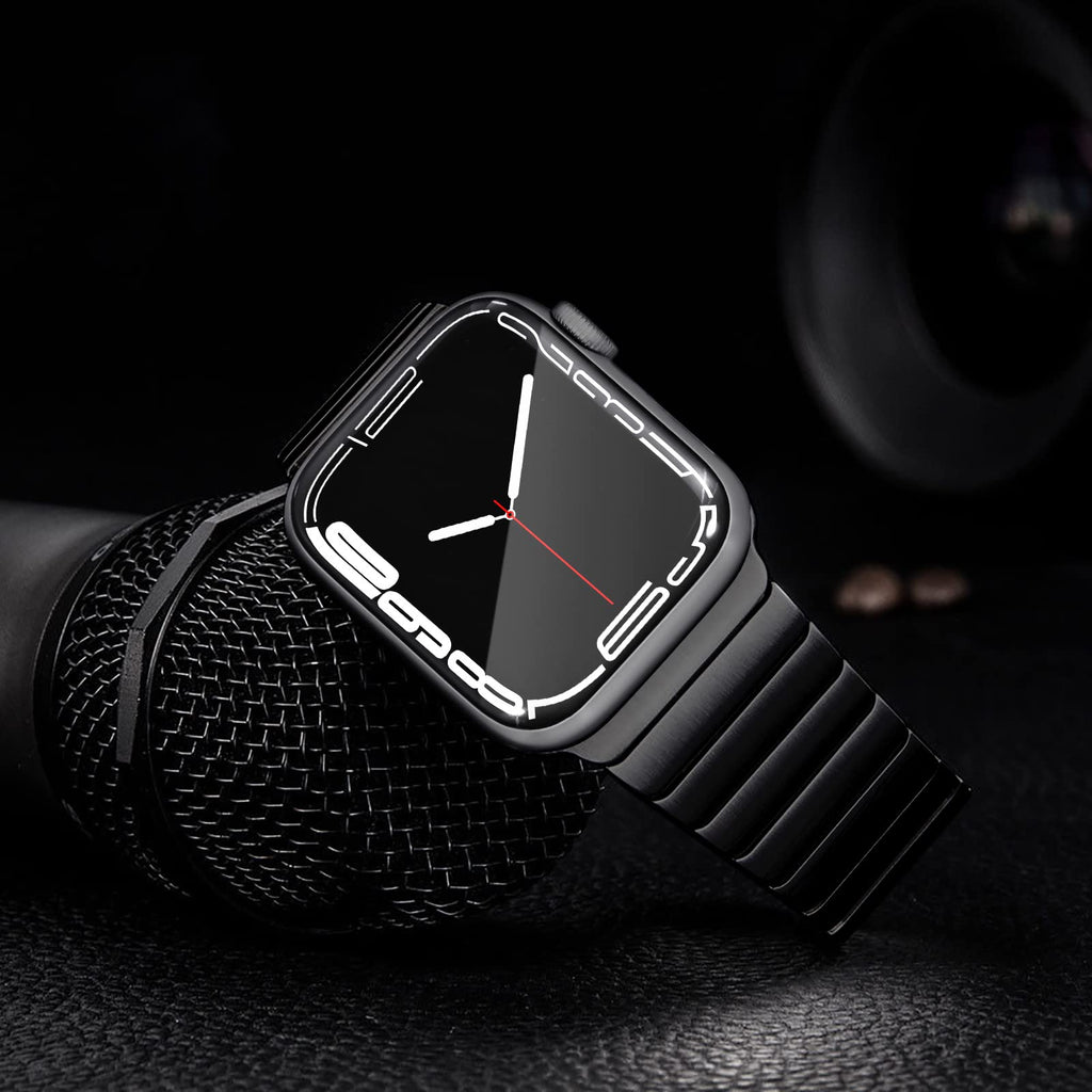 NewWays Titanium & Stainless Steel Link Bracelet for Apple Watch Band Ultra 3 2 1 Band 49mm Series11 10 46mm 42mm 45mm 44mm 41mm 40mm 38mm Series 3-11