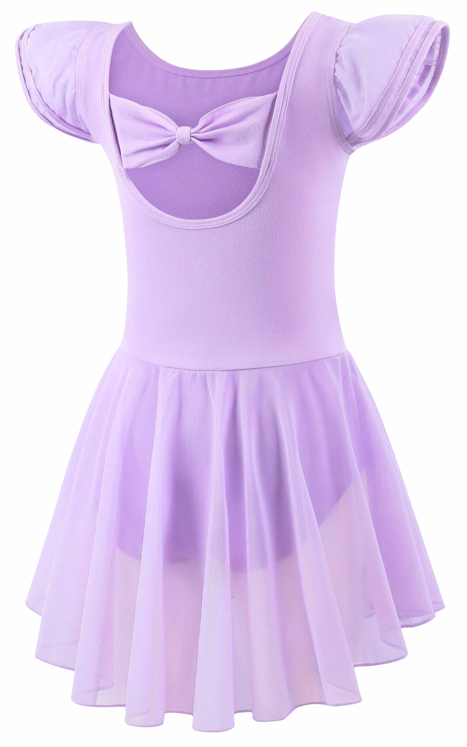 Mecceos Ballet Leotards for Girls Toddler Dance Leotards Short/Long Sleeve Skirt Ballerina Outfits