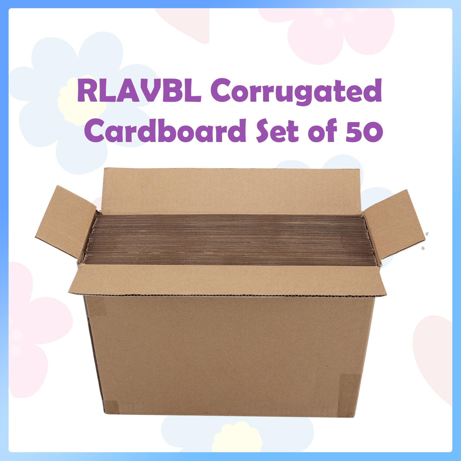 RLAVBL 200 Pack 3.5x4.5 White Corrugated Cardboard Sheets, Flat Cardboard Inserts for Shipping, Mailing, Packing, DIY Crafts