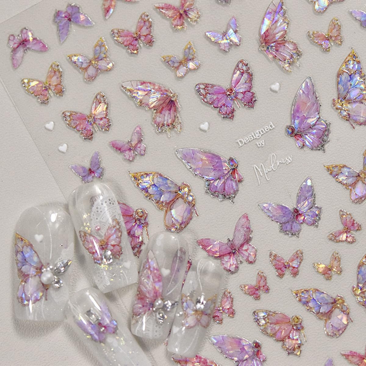Christmas Nail Art Stickers Decals 5D Embossed Santa Claus Xmas Tree Nail Decals with Crystal 1PCS Cute Bear Bow Candy Cane Snowflake Christmas Nails Adhesive Stickers for Holiday Manicure Decorations