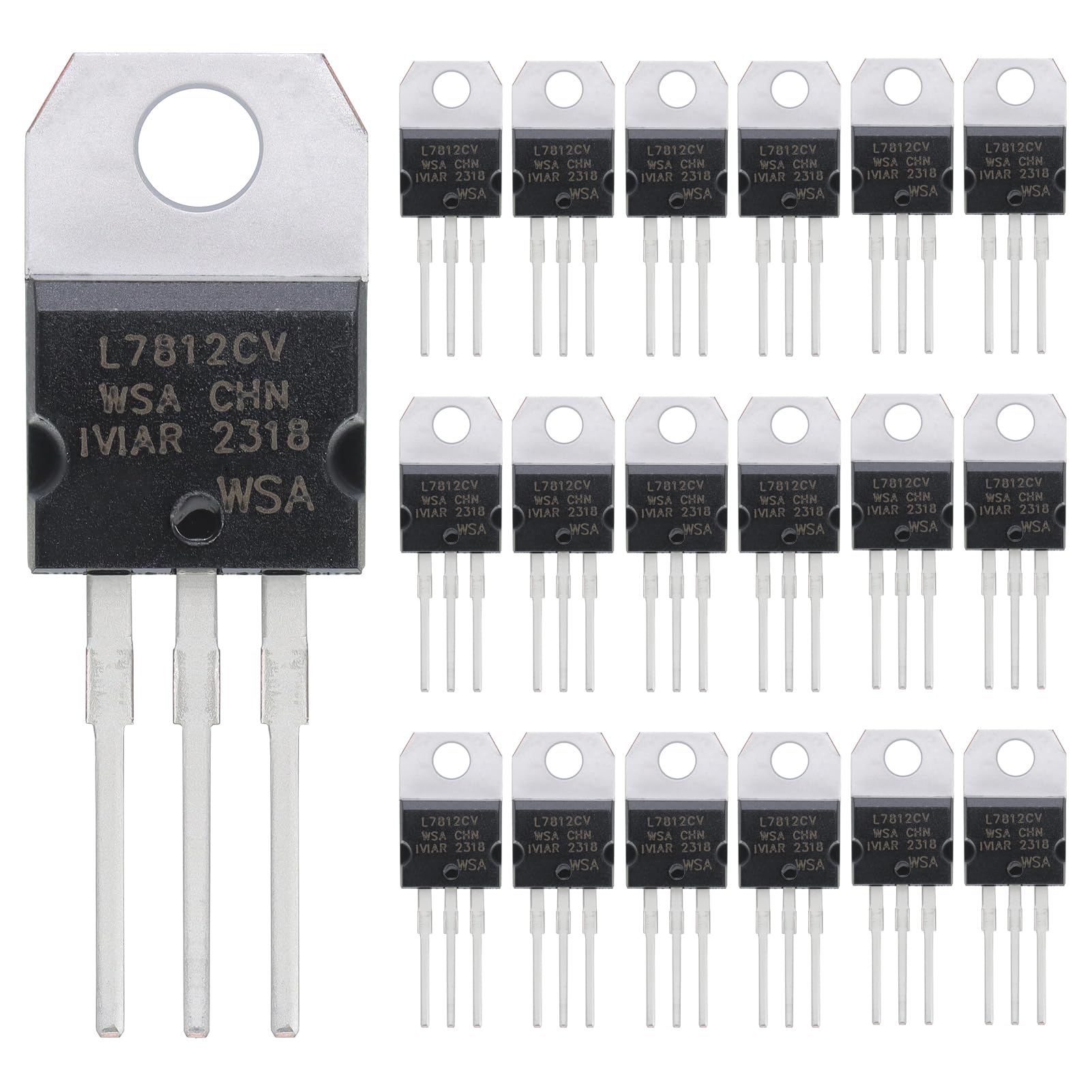 2N2222 2N2222A Amplifier Transistors NPN Silicon Transistor TO-92 60V 800mA (Pack of 200pcs)