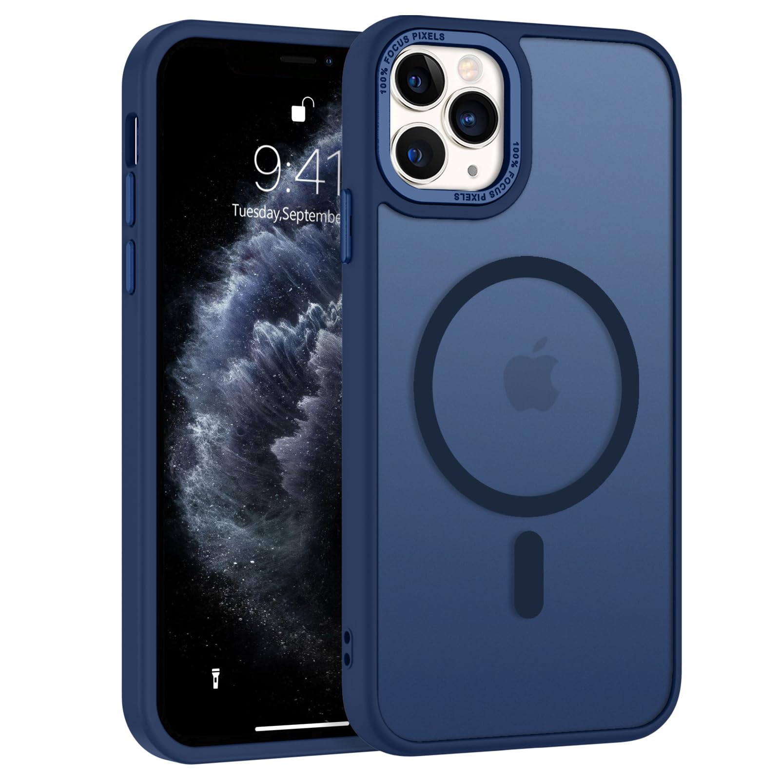 BENTOBEN for iPhone 11 Pro Case 2019 [Compatible with Magsafe] Translucent Matte Magnetic Phone Case iPhone 11 Pro 5.8" Slim Thin Shockproof Bumper Women Men Protective Cases Cover, Black