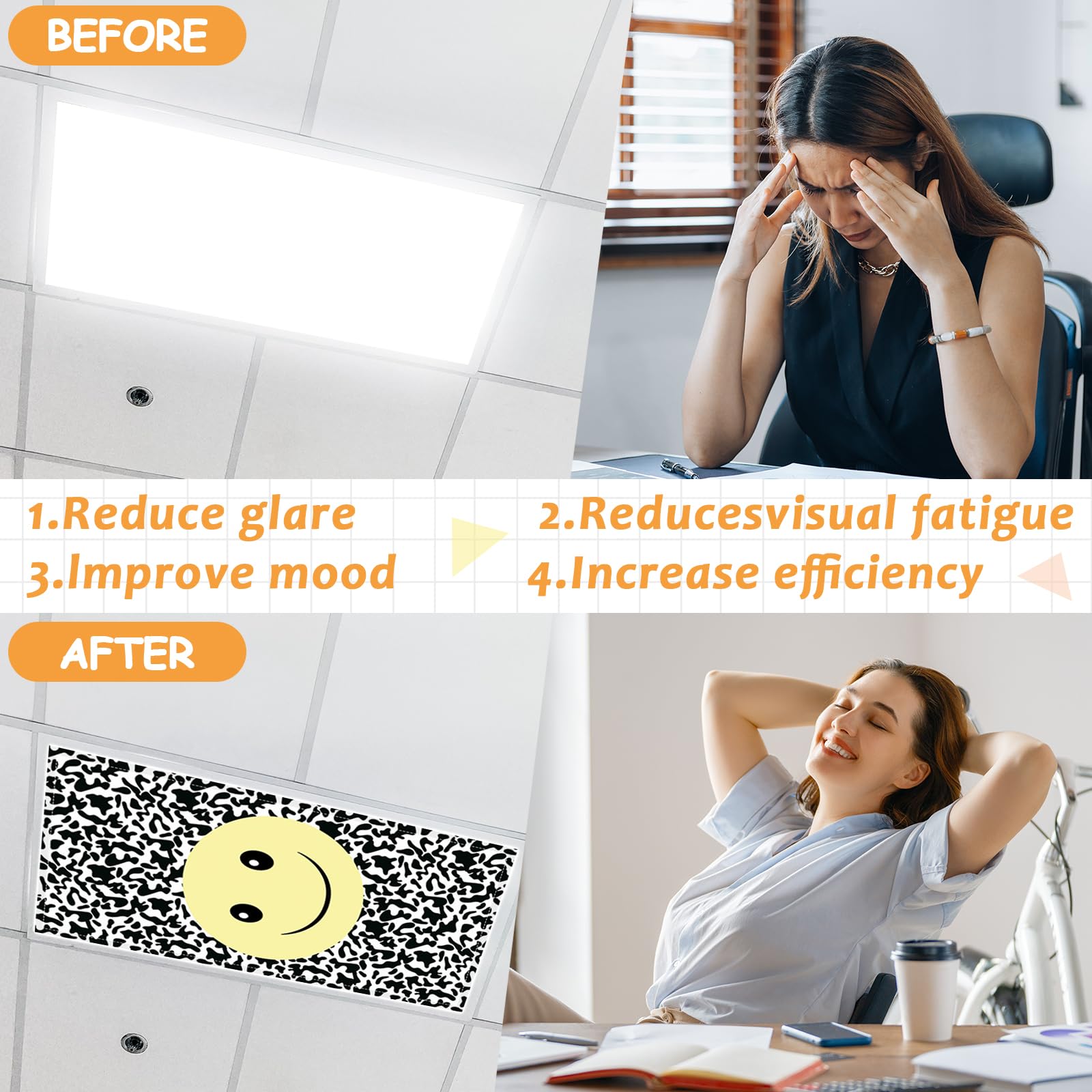 8 Pcs Fluorescent Light Covers with 80 Magnets Decorative for Classroom Ceiling Lights 4 x 2 Feet Magnetic Light Cover Filter Easy Install for Office Hospitals Drop Home Ceiling Supplies (Animal)