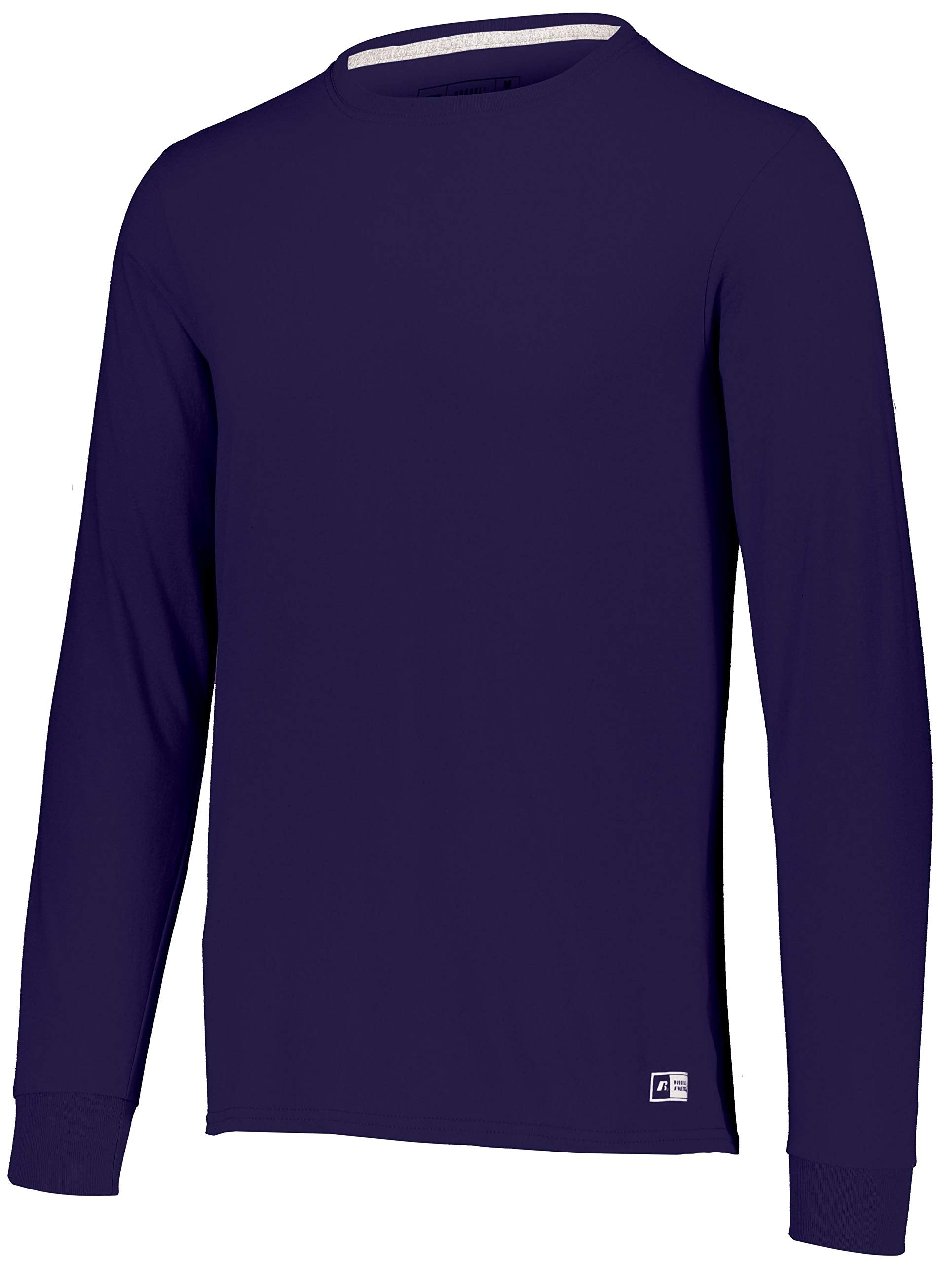 Russell Athletic Men's Dri-Power Long Sleeve Tees, Moisture Wicking, Odor Protection, UPF 30+