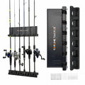 2 Set Vertical Fishing Rod Holders for Garage, Wall Mounted Fishing Pole Holders, Fishing Rod Rack for Storage 12 Rods