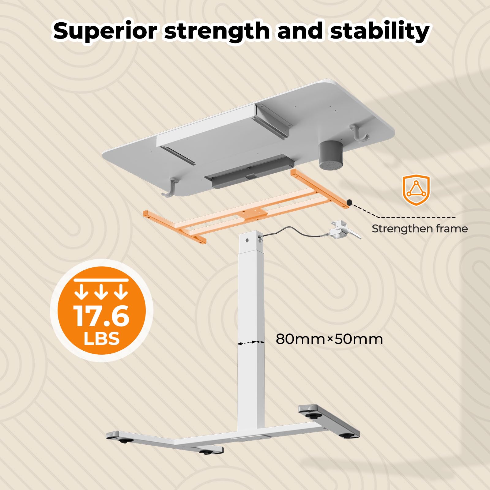 Small Mobile Standing Desk with Drawer, 23.6"x19.7" Rolling Laptop Cart on Wheels, Height Adjustable Sit Stand Computer Workstation with Storage for Compact Space, Black