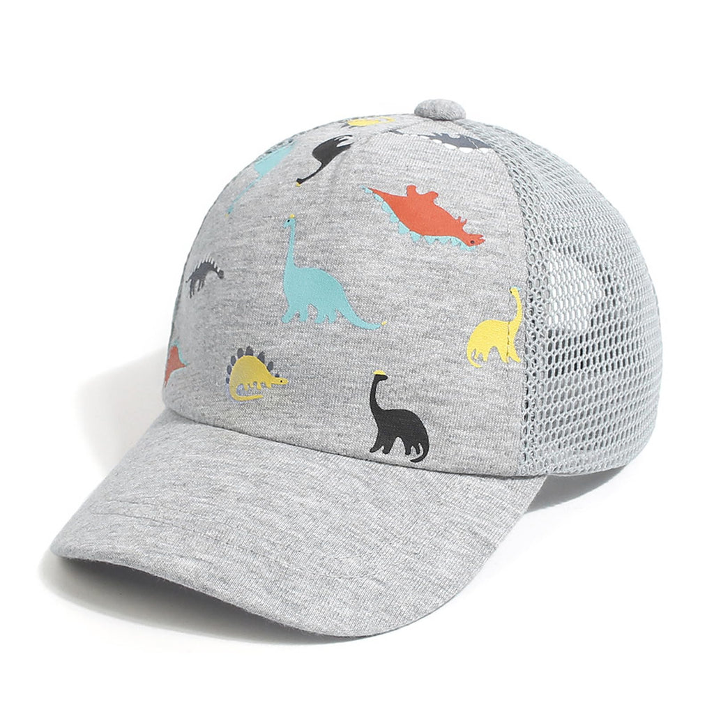 Duoyeree Toddler Baseball Cap Baby Cap Sun hat Print Dinosaur Pattern and Solid Color hat Kids boy Girl Age 0-8t