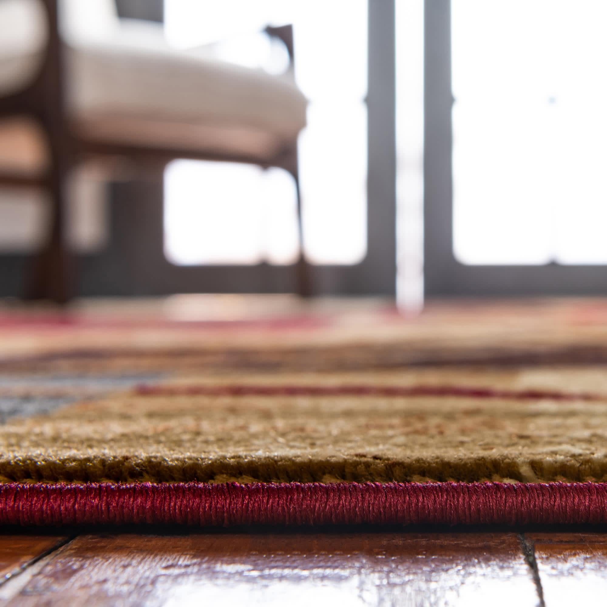 Unique Loom Barista Collection Area Rug - Kouillou (2' 2" x 3' 1" Oval, Multi/Brown)