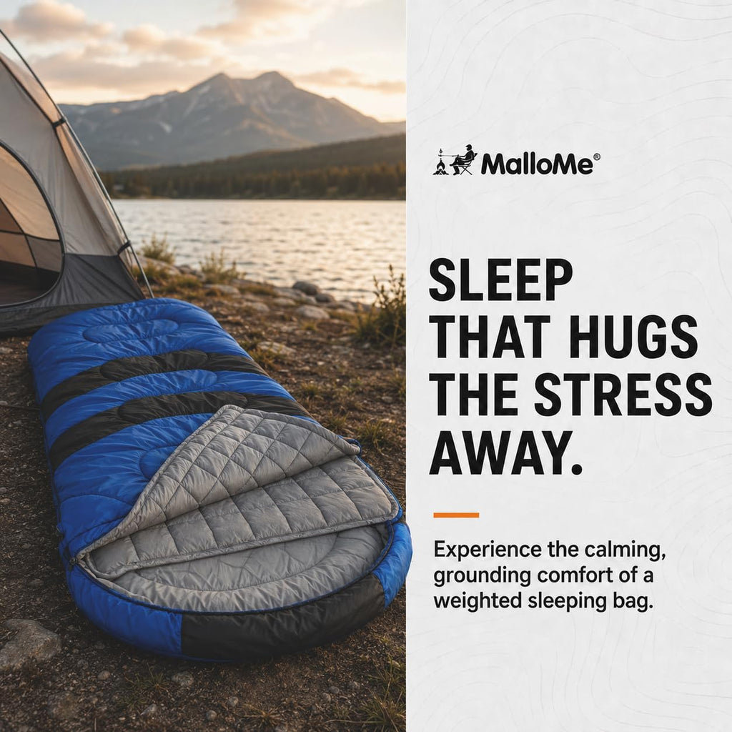 MalloMe Sleeping Bags for Adults Cold Weather & Warm - Backpacking Camping Sleeping Bag for Kids, Girls, Boys - Lightweight Camping Essentials Gear Accessories Hiking Sleep Must Haves Single & Double