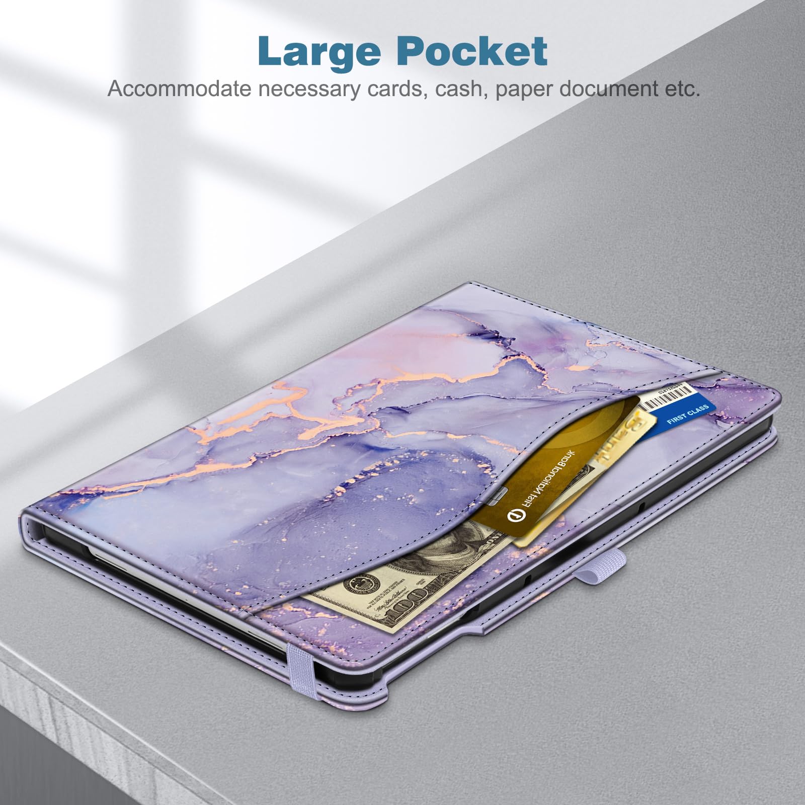 Fintie Case for Google Pixel Tablet 11 Inch 2023 Release, Multi-Angle Viewing Protective Stand Cover with Pocket & Pencil Holder Compatible with Charging Speaker Dock, Gray