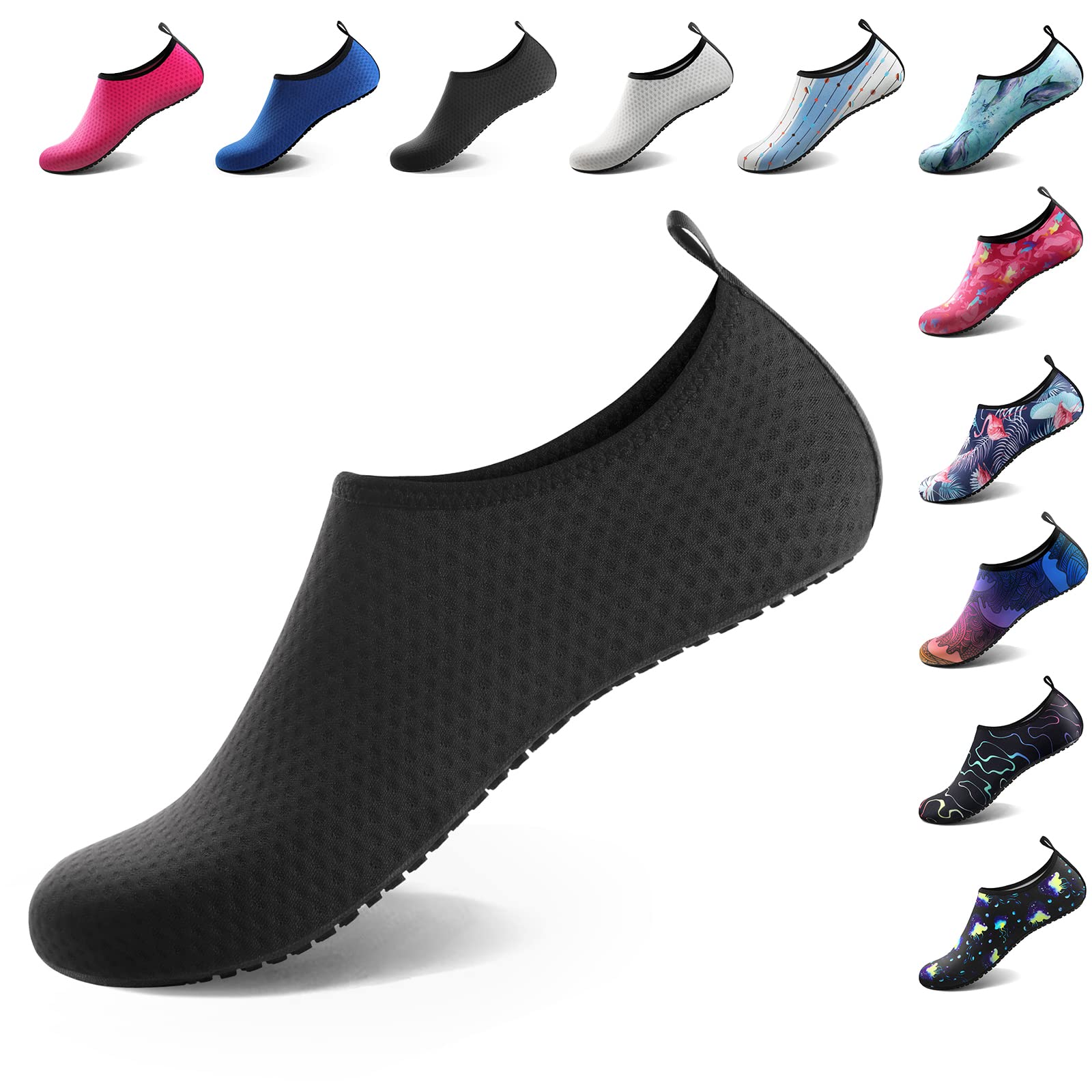 Water Shoes for Women Men Quick-Dry Aqua Socks Swim Beach Outfits Barefoot Yoga Exercise Wear Sport Accessories Pool Camping Must Haves River Hiking Adult Youth Size