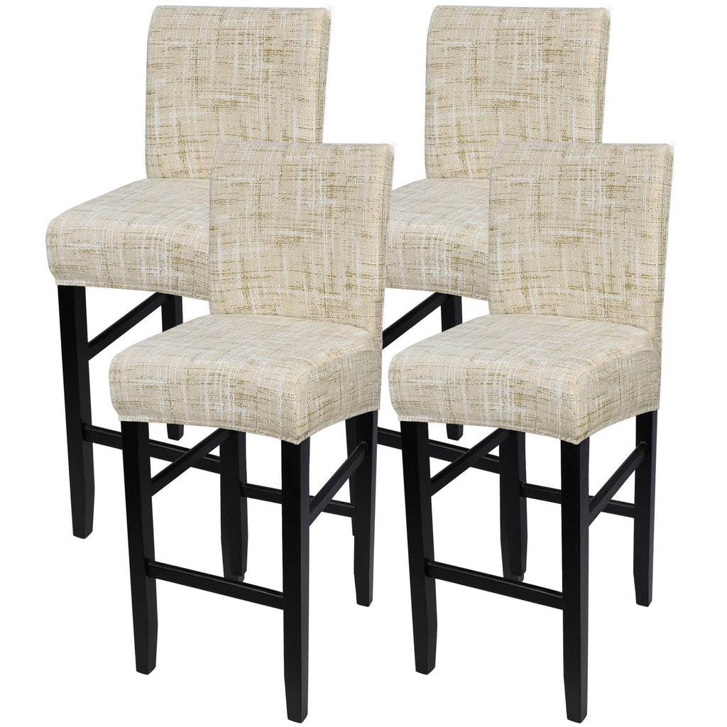 SearchI Bar Stool Covers Set of 2, Stretch Washable Barstool Seat Covers, Counter Height Chair Covers for Kitchen Dining Room Cafe (Ball Flower)