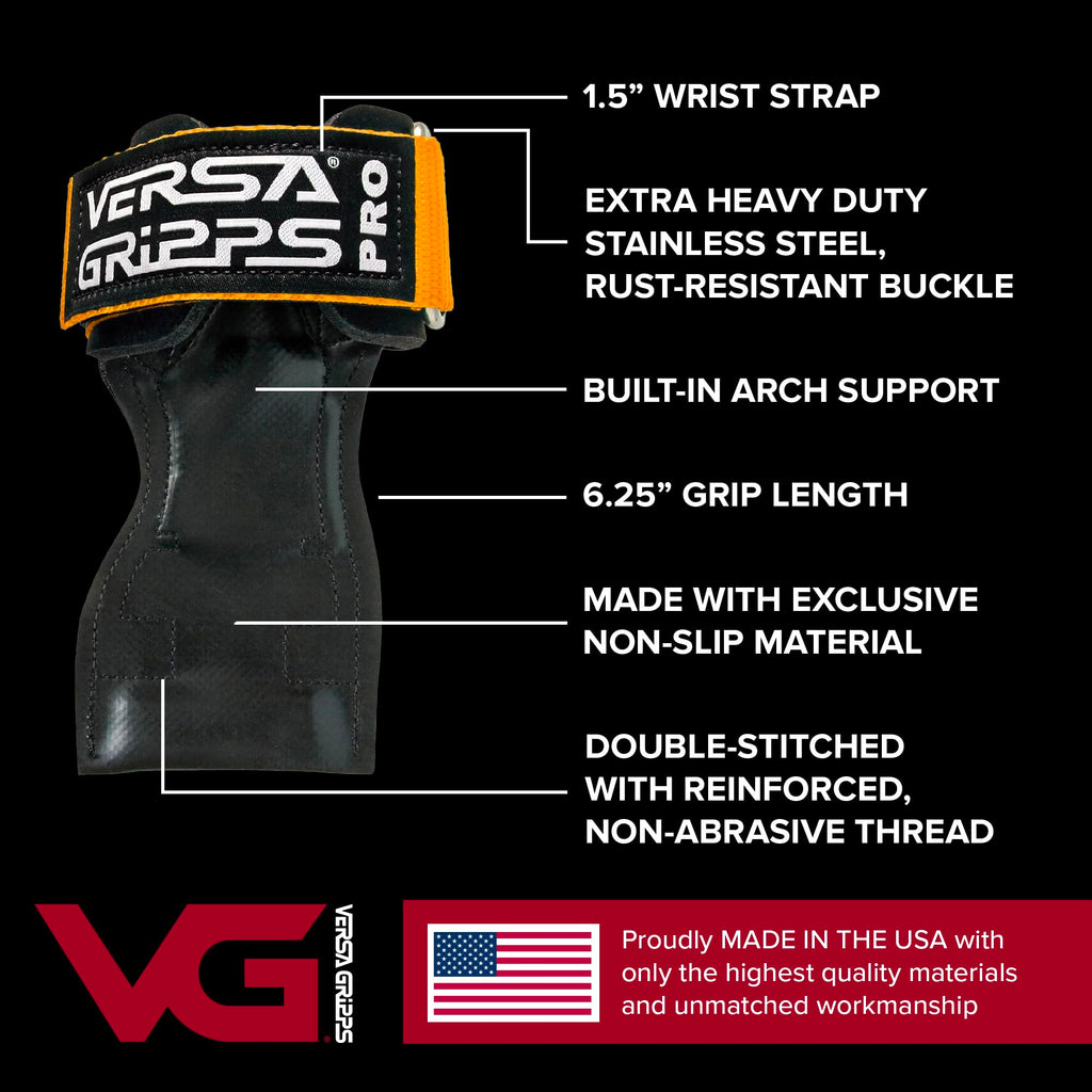 Versa Gripps Pro, Made in USA, Wrist Straps for Weightlifting Alternative, Best Training Accessory