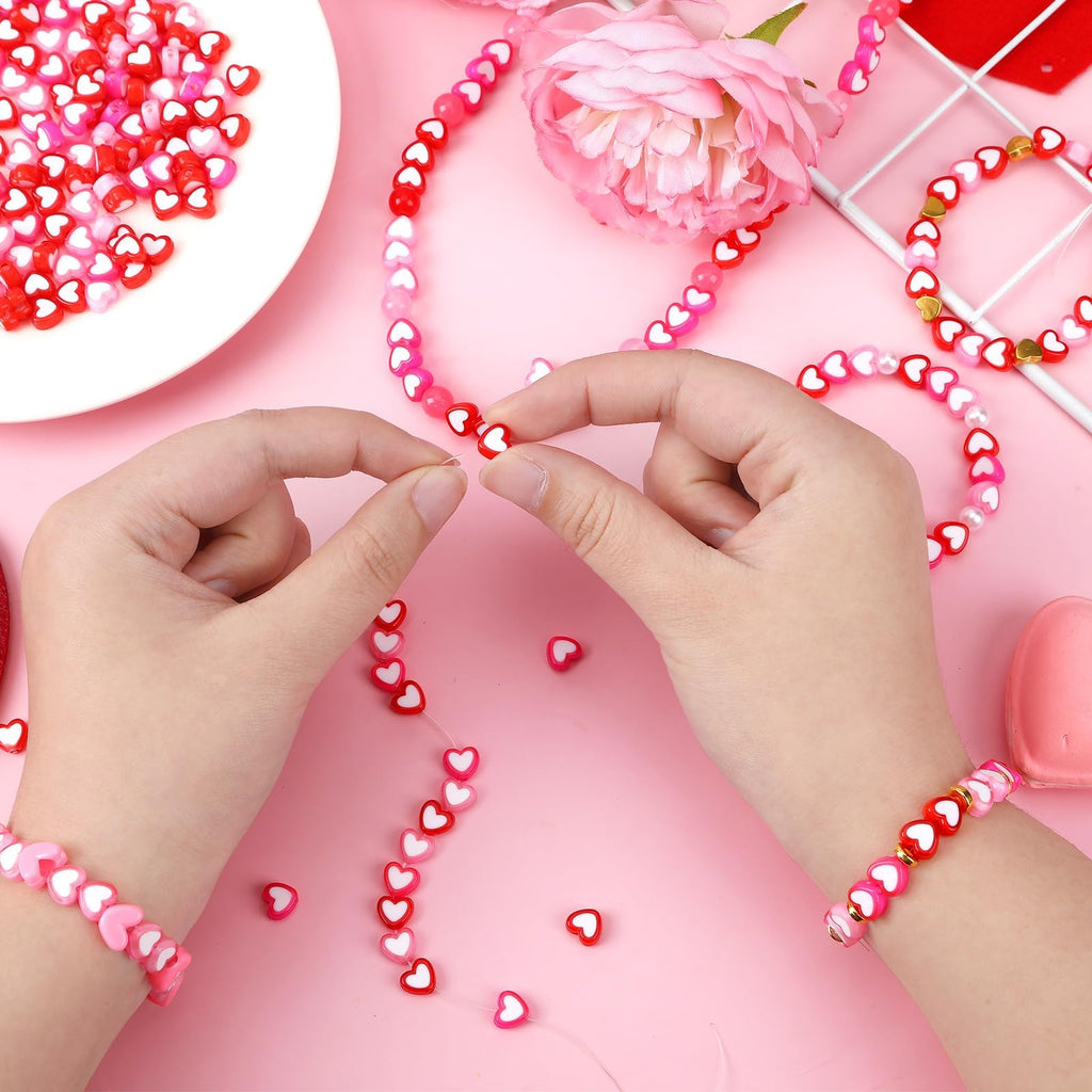 Augshy 700PCS White Letter Beads Alphabet Beads for Making DIY (6mm) | Premium Acrylic Cube Shape, Ideal Bracelets and Keychains, Large Hole Design for Easy Paracord Threading