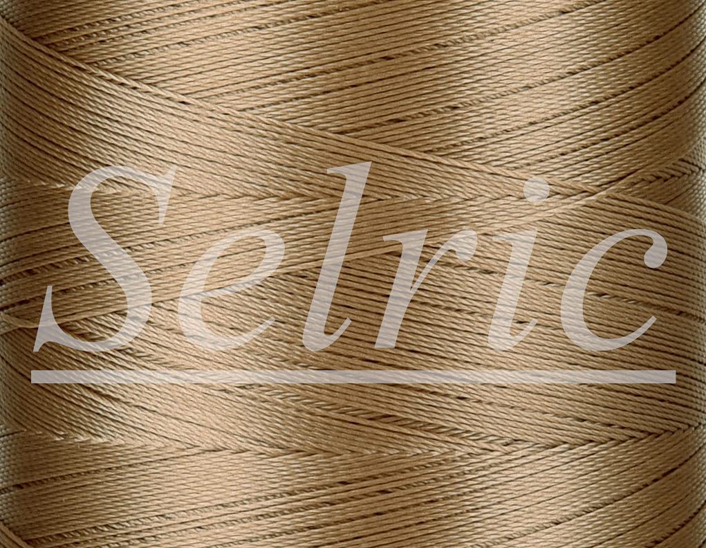 Selric UV Resistant High Strength Polyester Thread #69 T70 Size 210D/3 for Upholstery, Outdoor Market, Drapery, Beading, Purses, Leather （(Light) Yellow）