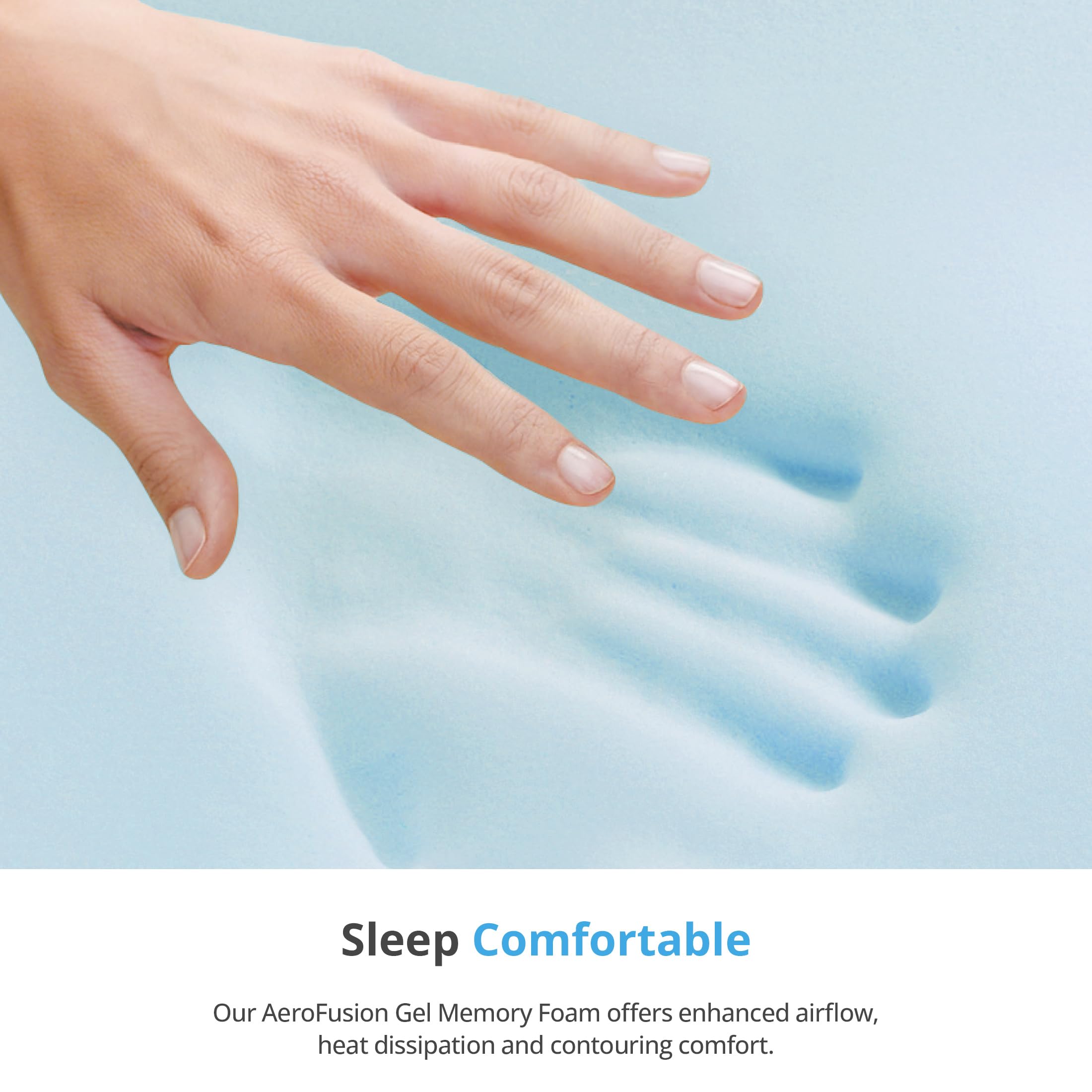 EGOHOME 14 Inch Twin Mattress in a Box, Gel Memory Foam Mattress with Cooling Cover, Medium Firm for Pressure Relief & Comfort, Foam Made in USA, Fiberglass Free, CertiPUR-US Certified
